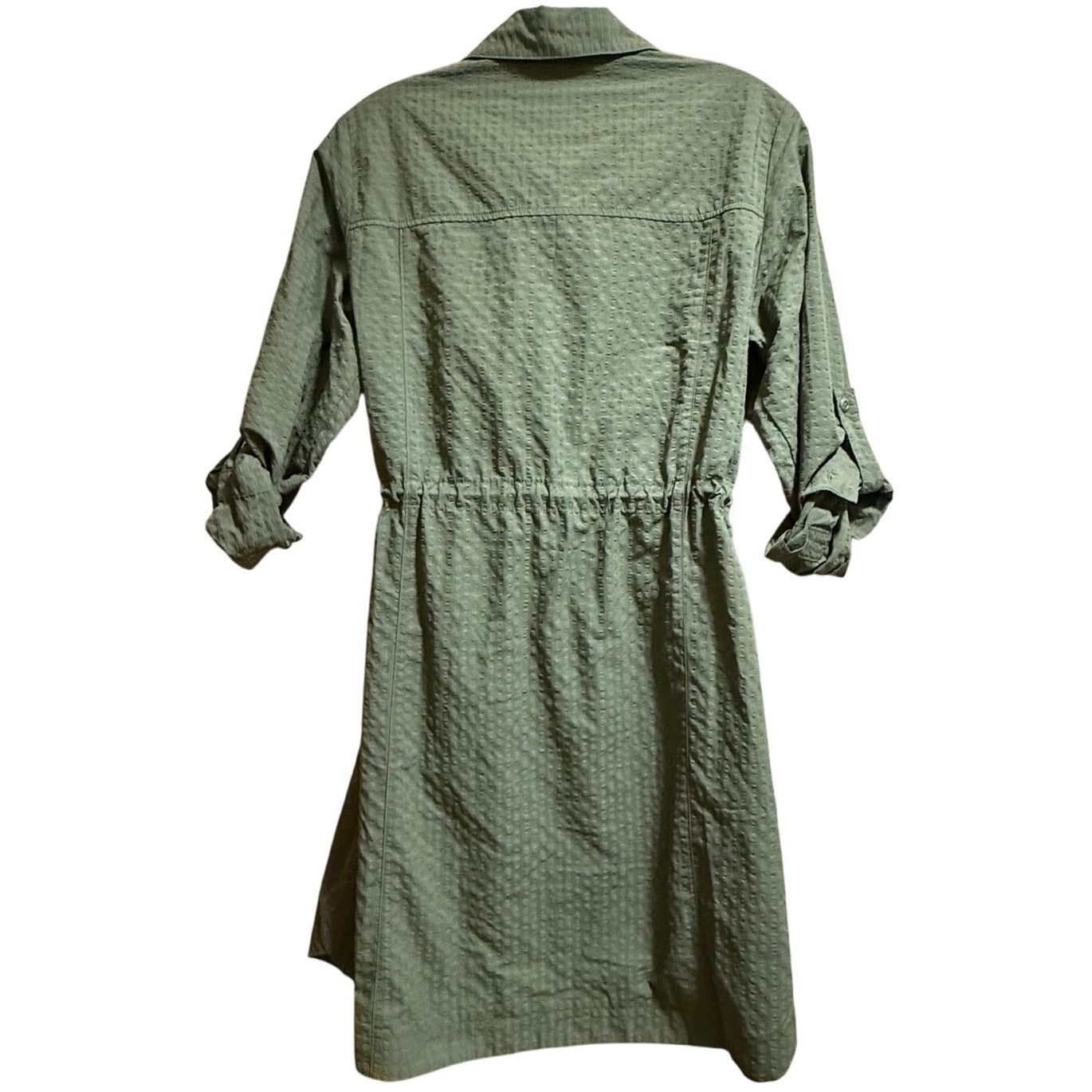 Columbia Columbia Sportswear Green Cinch Waist Shirt Dress - Small Size S / US 4 / IT 40 - 7 Thumbnail