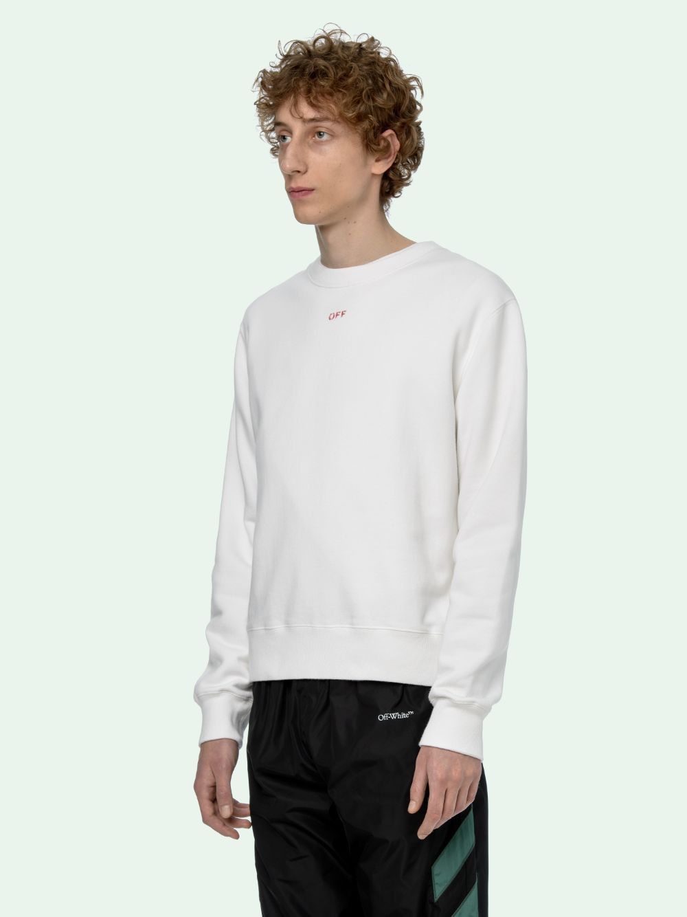 Off-White White and Red Stencil Arrows Logo Sweatshirt Size US XS / EU 42 / 0 - 4 Thumbnail
