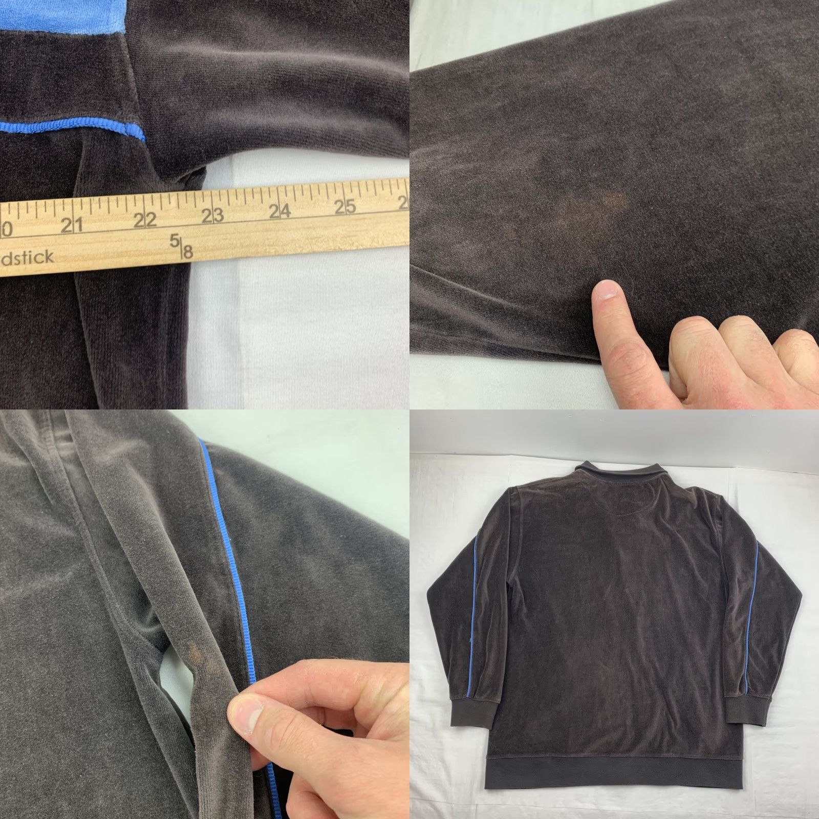 Vintage VINTAGE Webs Jacket Men Adult Medium Brown Blue Grunge Skater Y2K Urban Wear Street Zip Full Zip Size US M / EU 48-50 / 2 - 8 Thumbnail