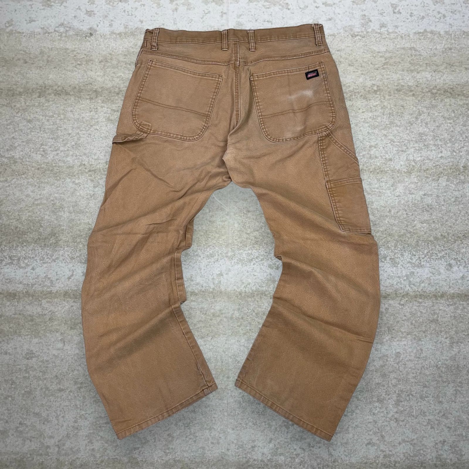 Vintage 90s Dickies Carpenter Pants 34x30 Baggy Fit Tan
