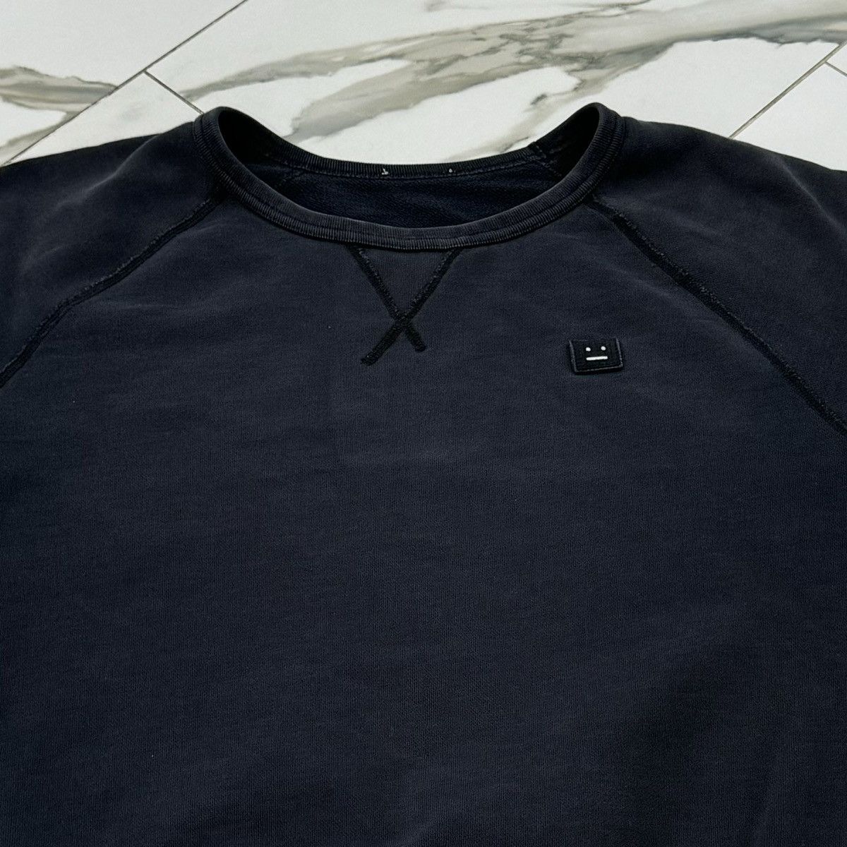 Acne Studios BLACK ACNE STUDIOS COLLEGE FACE SWEATSHIRT! Size US XL / EU 56 / 4 - 3 Thumbnail