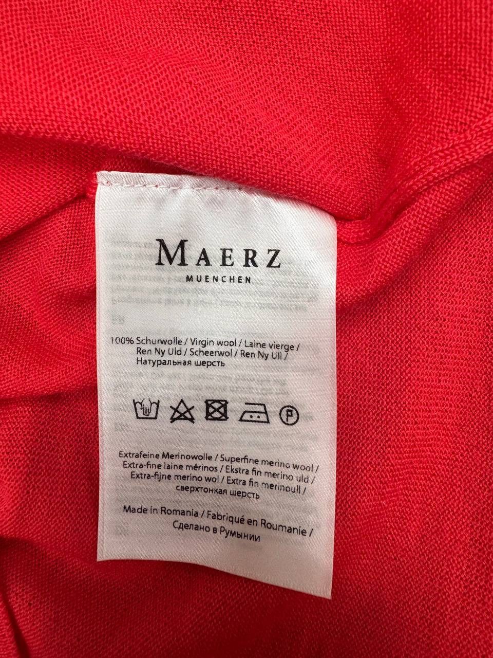 Merz B. Schwanen Maerz Muenchen Merino Wool Sweater Red Women's Size M Size M / US 6-8 / IT 42-44 - 4 Thumbnail