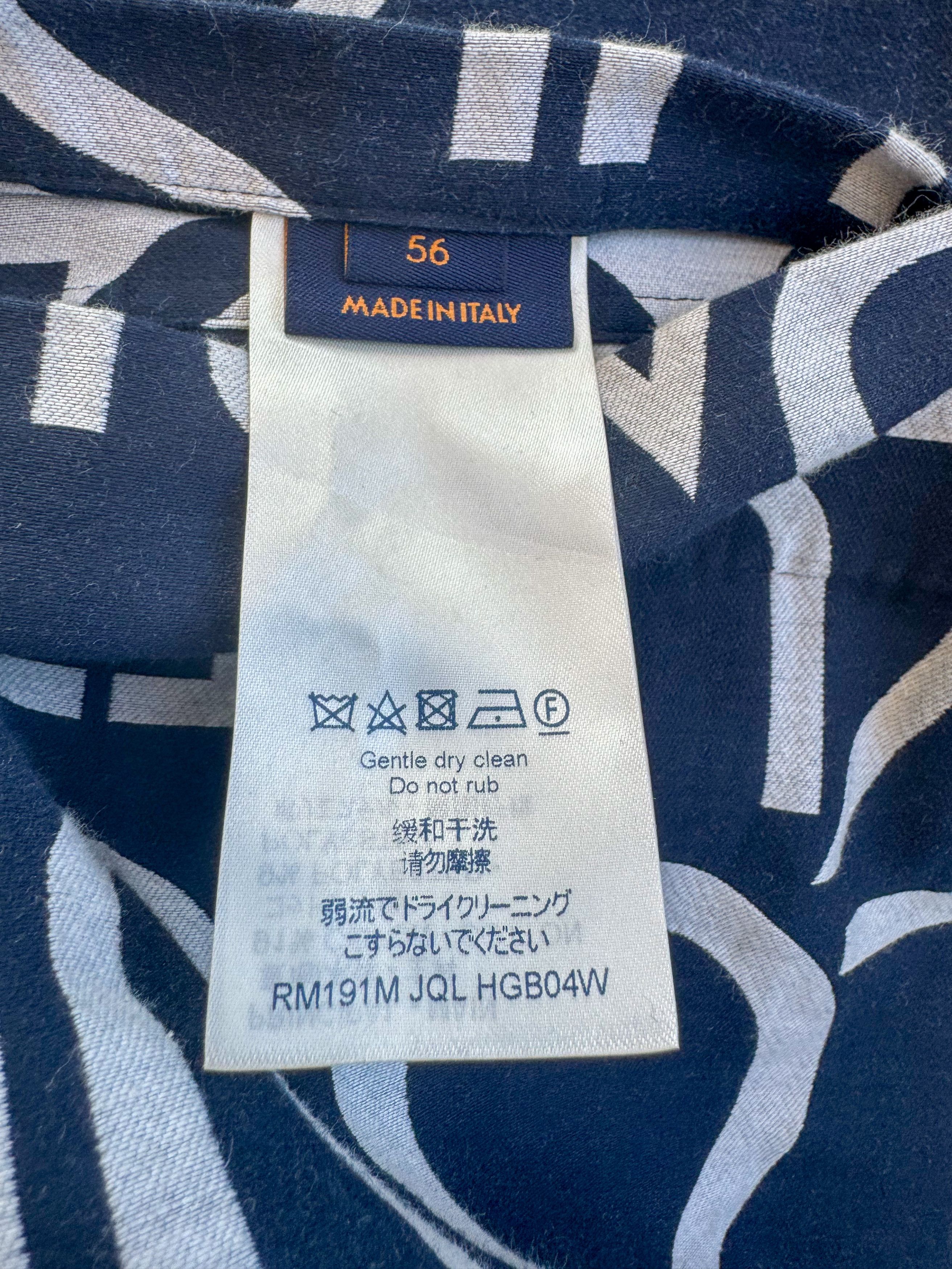Louis Vuitton Louis Vuitton Blue & White Galaxy Packable Jacket Size US XXL / EU 58 / 5 - 4 Thumbnail