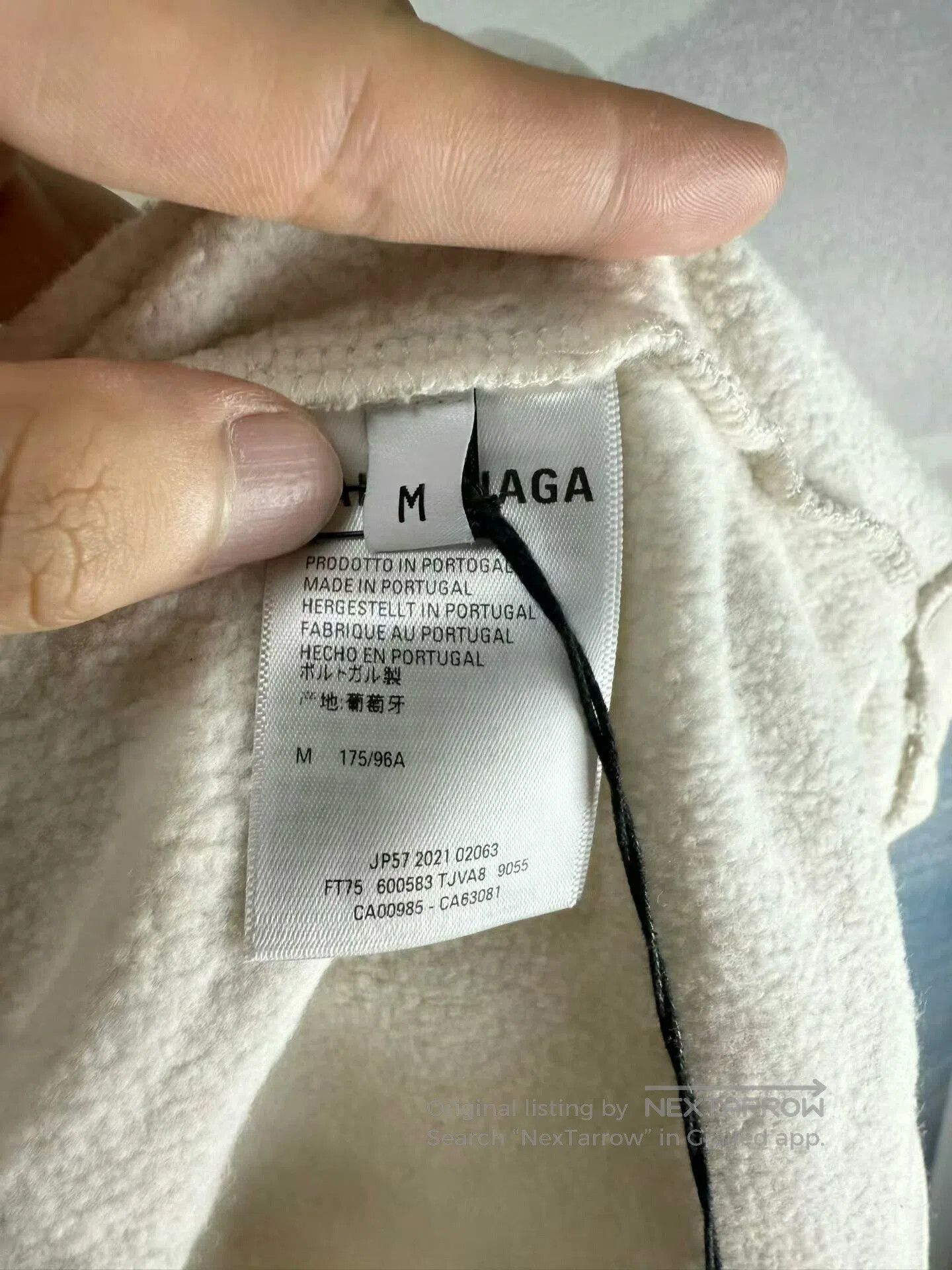 Balenciaga balenciaga logo hoodie in off-white color. Size US M / EU 48-50 / 2 - 4 Thumbnail