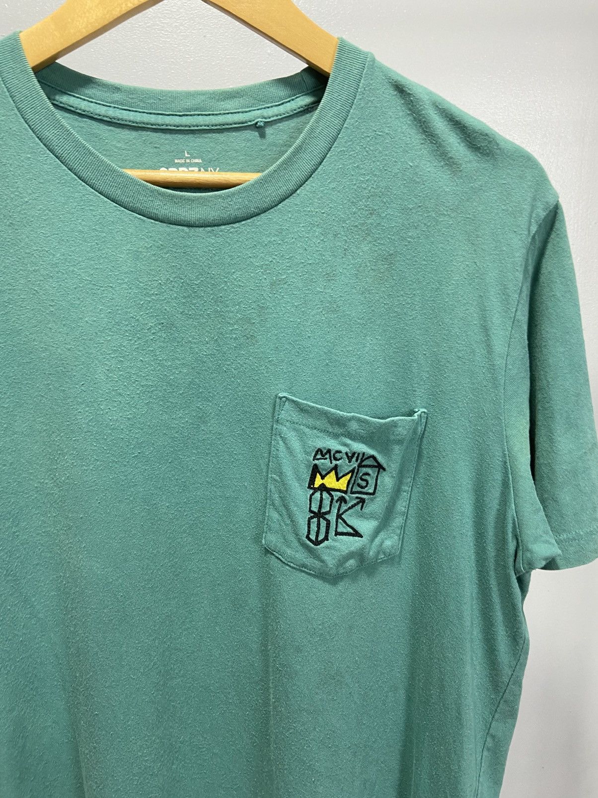 Jean-Michel Basquiat Jean Michel Basquiat embroidery logo pocket tee Size US M / EU 48-50 / 2 - 3 Thumbnail