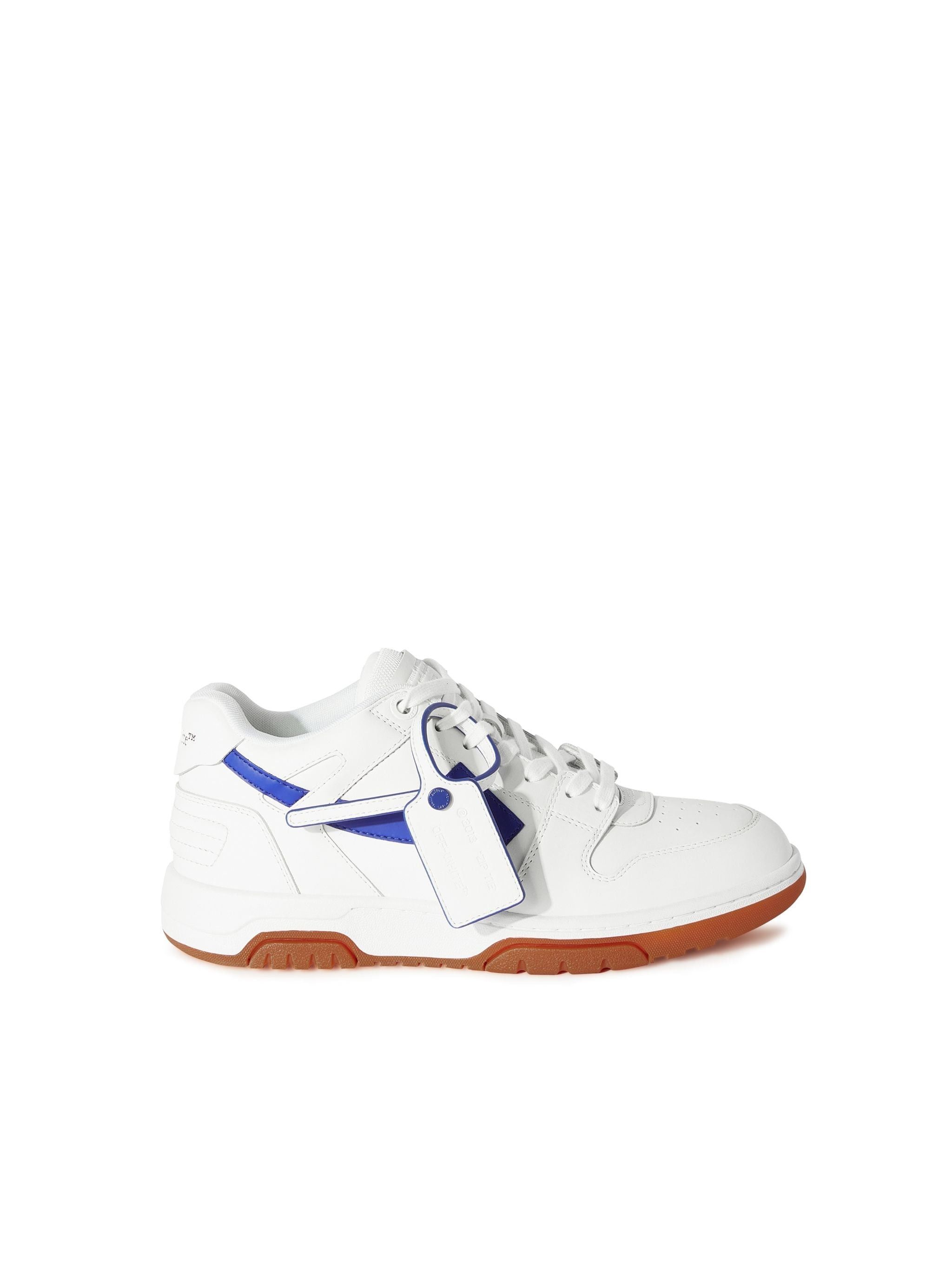 Off-White os11x0226 Out Of Office Calf Leather Sneakers in White/Blue Size US 9 / EU 42 - 1 Thumbnail