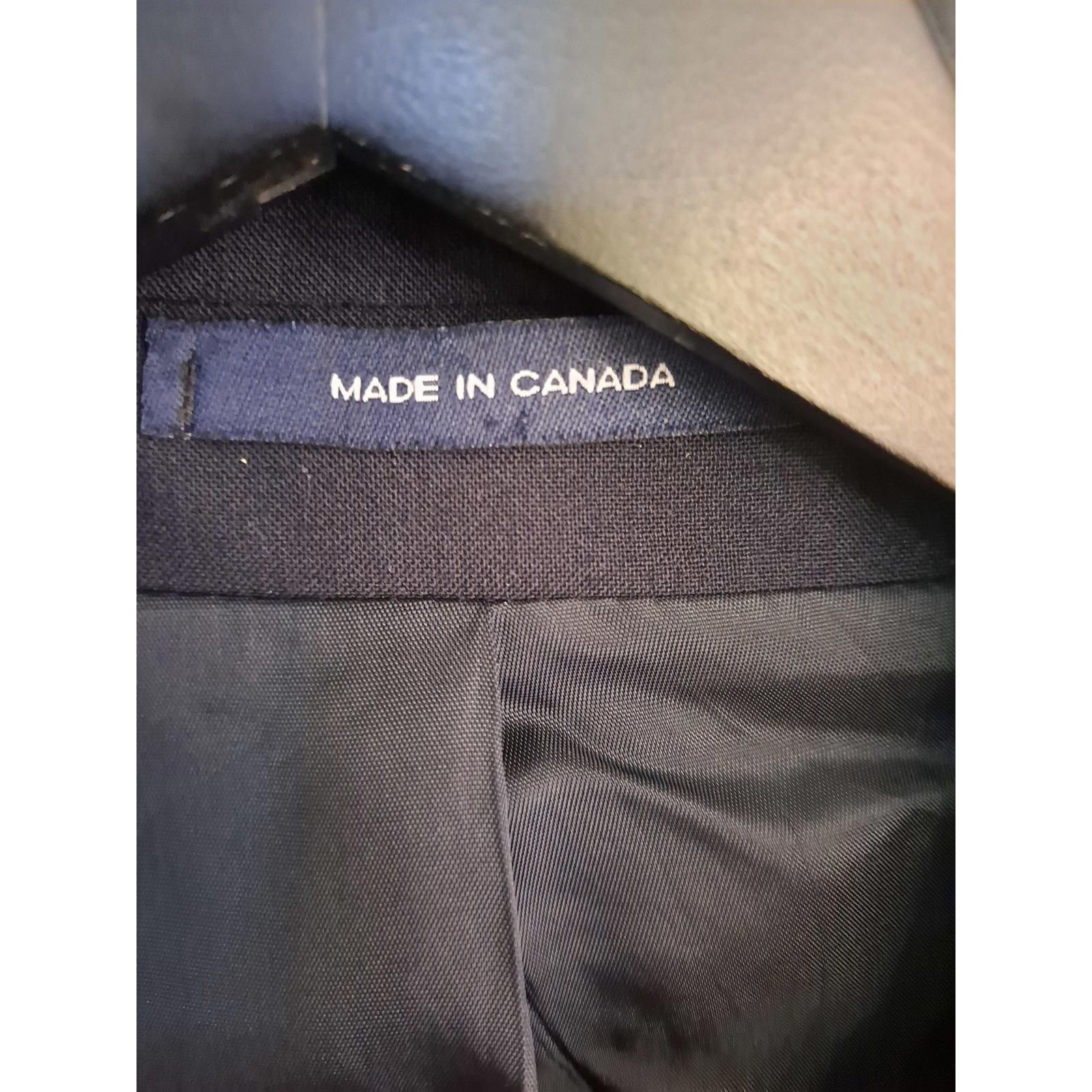 Chaps Chaps Blue with Gold 2 Button Blazer 100% Wool Size 44R Size 44R - 3 Thumbnail