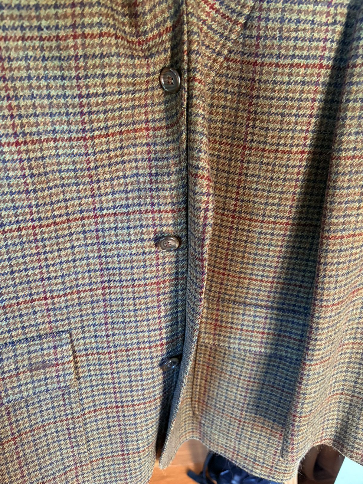 Brooks Brothers Brooks Brothers Wool Plaid Houndstooth Blazer Size 38R - 2 Thumbnail