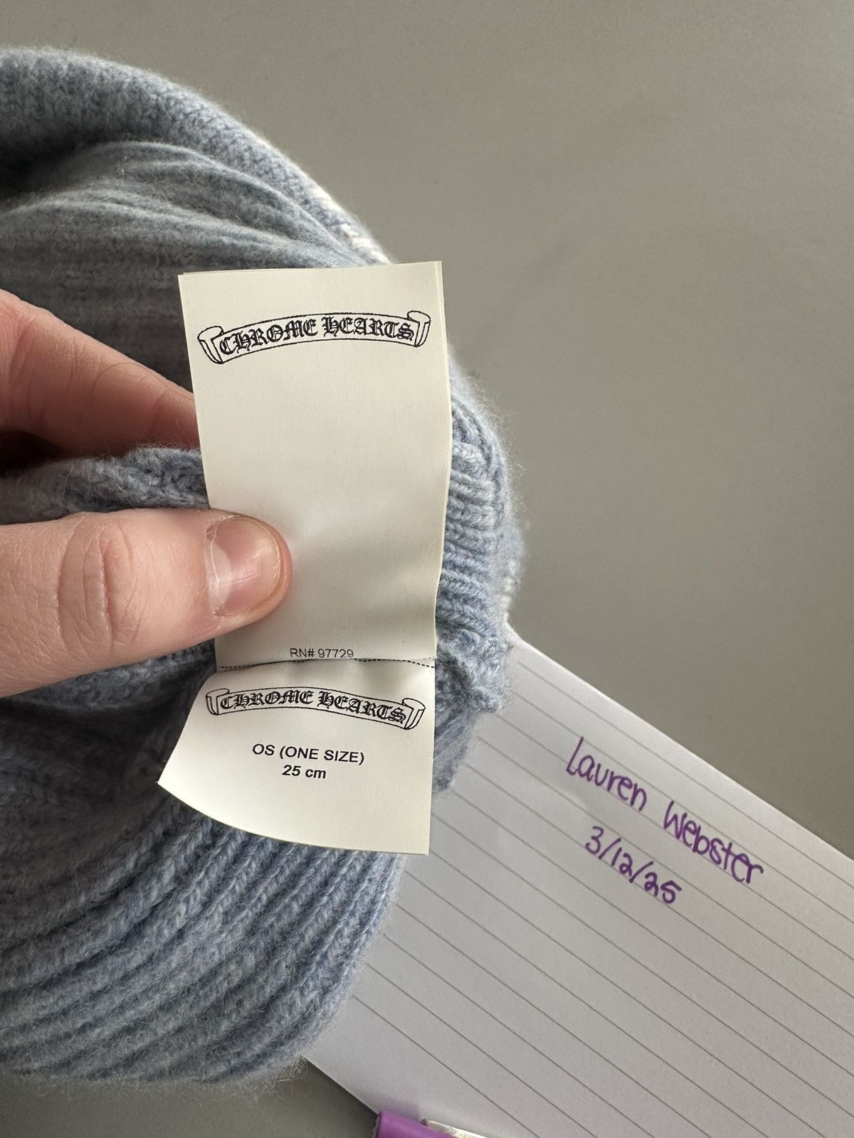 Chrome Hearts Chrome Hearts Big Daddy Cashmere Beanie Size ONE SIZE - 4 Thumbnail