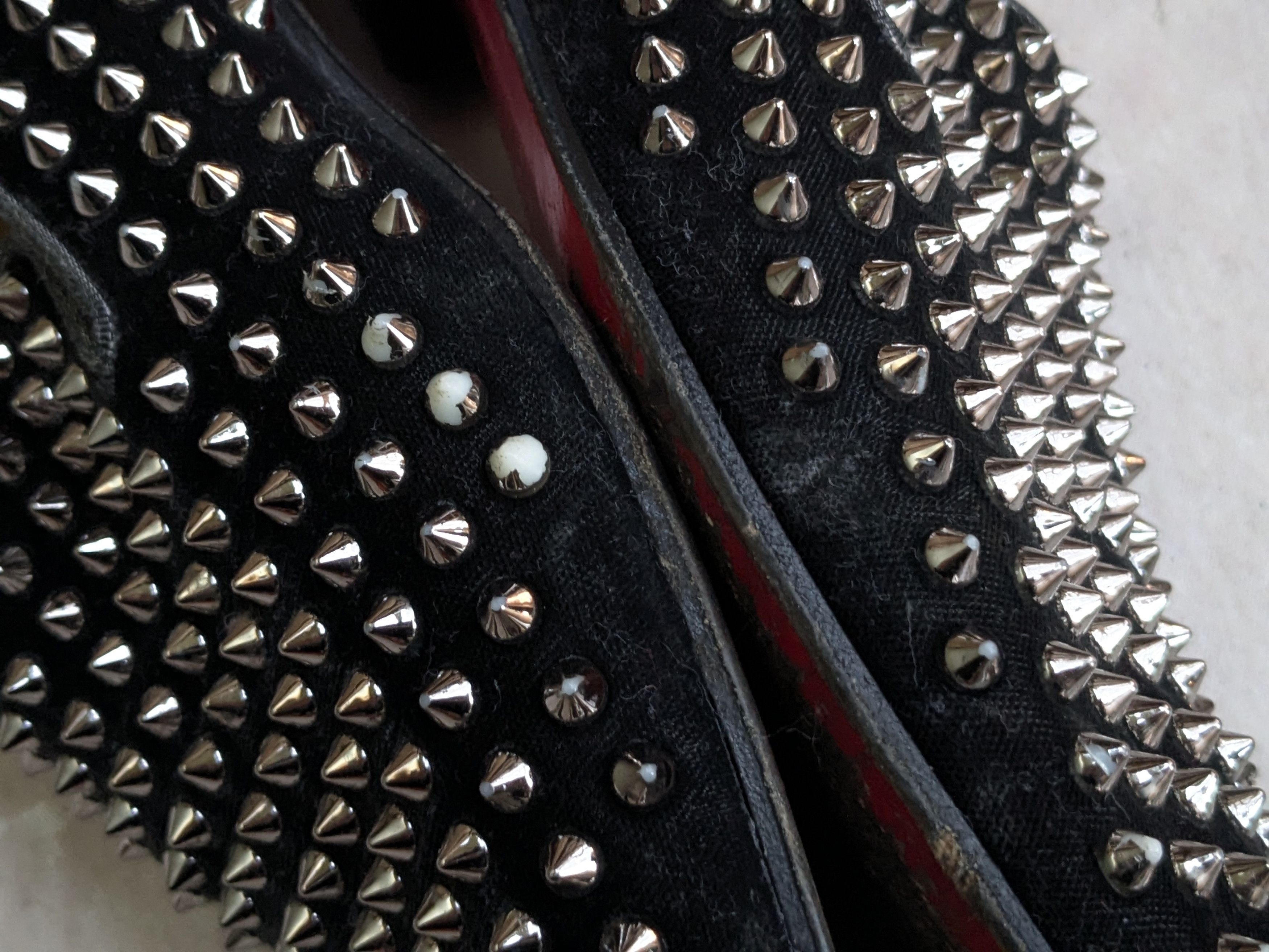 Christian Louboutin Christian Louboutin Spike Loafers Black Velvet 9.5 42.5 Size US 9.5 / EU 42-43 - 7 Thumbnail