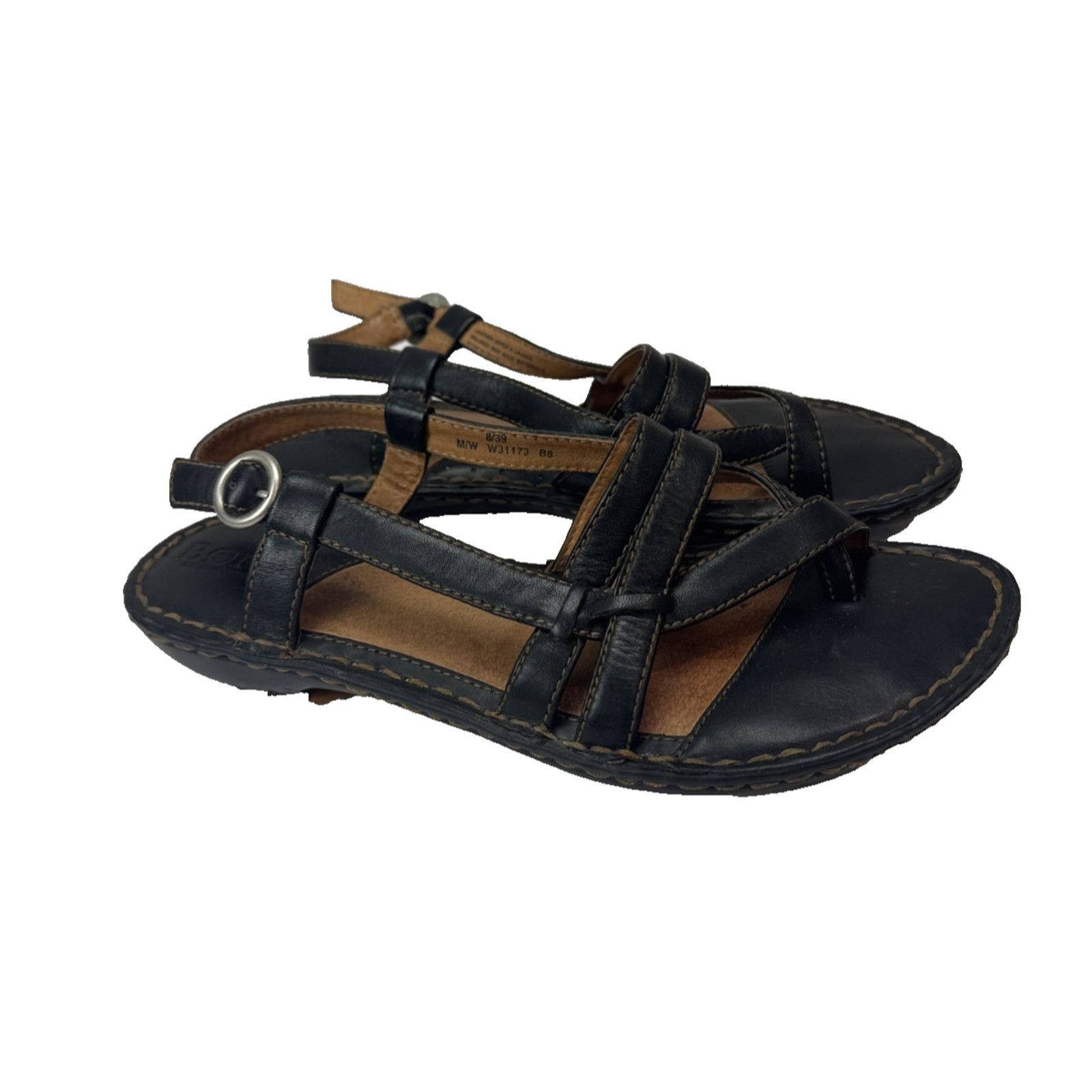 Born Bjorn Leather Sandals Strappy W31173 Women's Size 8 Boho Size US 8 / IT 38 - 1 Thumbnail