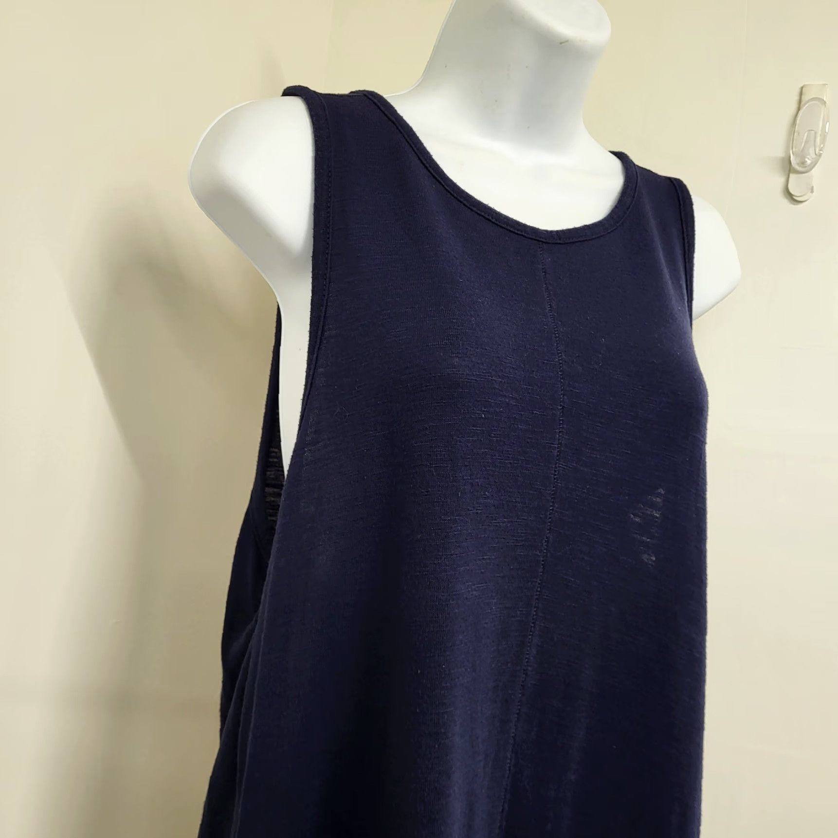 J.Crew **J.CREW Women's Blue Striped Tank Top Large Keyhole Back Sleeveless** User: J.CREW Women's Blue Striped Tank Top Large Keyhole Back Sleeveless Size L / US 10 / IT 46 - 3 Thumbnail