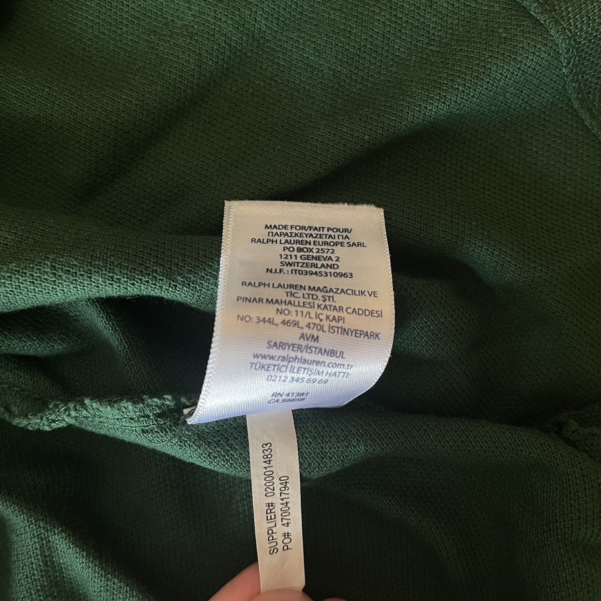 Polo Ralph Lauren × Vintage Vintage Green Large Logo Ralph Lauren Polo Size US S / EU 44-46 / 1 - 5 Thumbnail