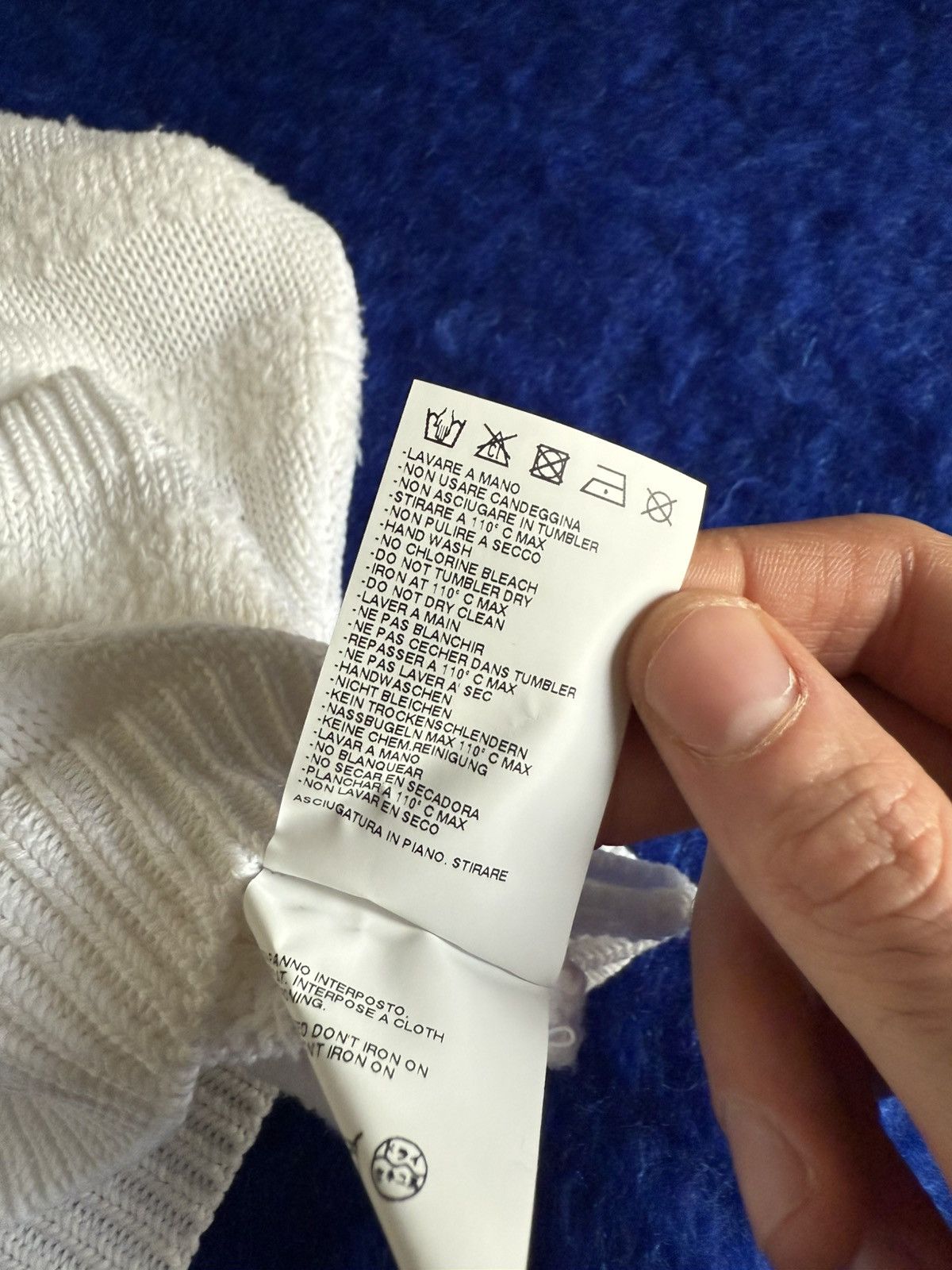 MM6 MM6 Maison Margiela Textured Knit Sweater White Size S Size S / US 4 / IT 40 - 6 Thumbnail