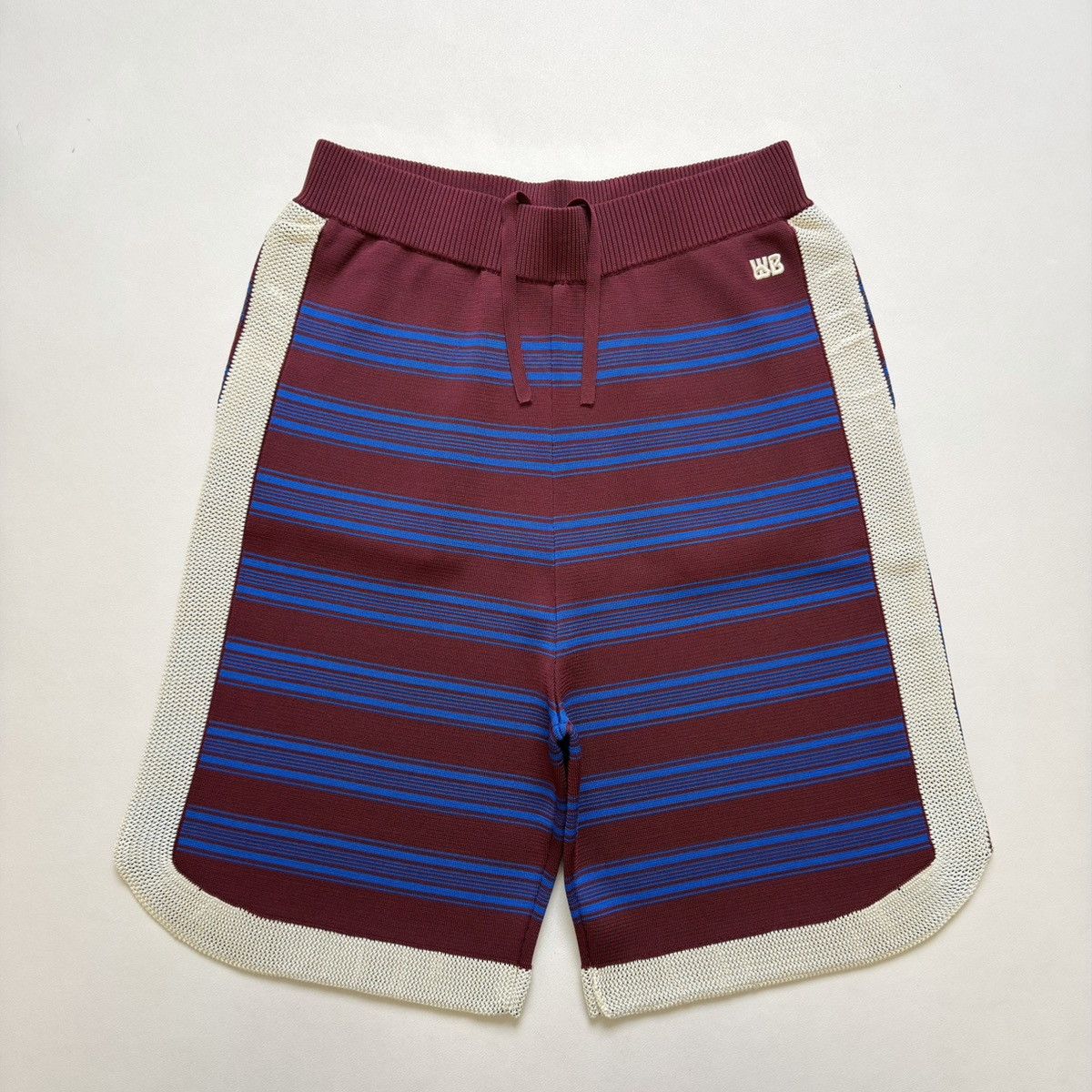 Wales Bonner Sample ‘Music’ Striped Tech Knit Shorts Size US 32 / EU 48 - 18 Thumbnail