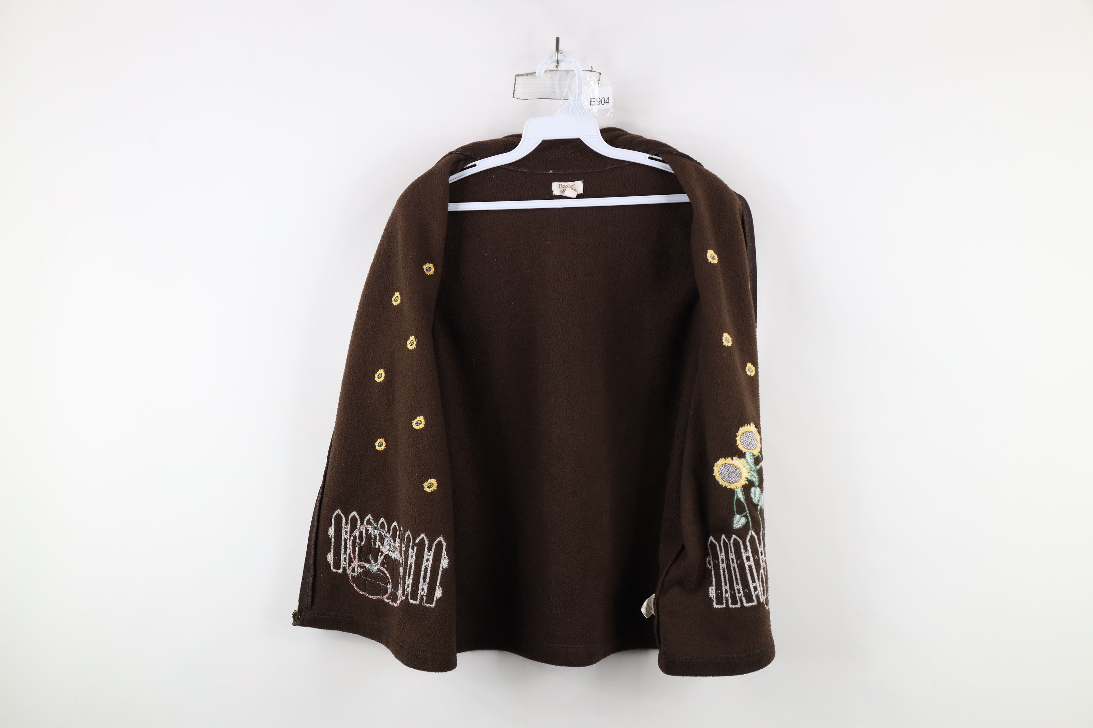 Vintage Vintage 90s Streetwear Pumpkin Full Zip Fleece Vest Jacket Size XL / US 12-14 / IT 48-50 - 8 Thumbnail