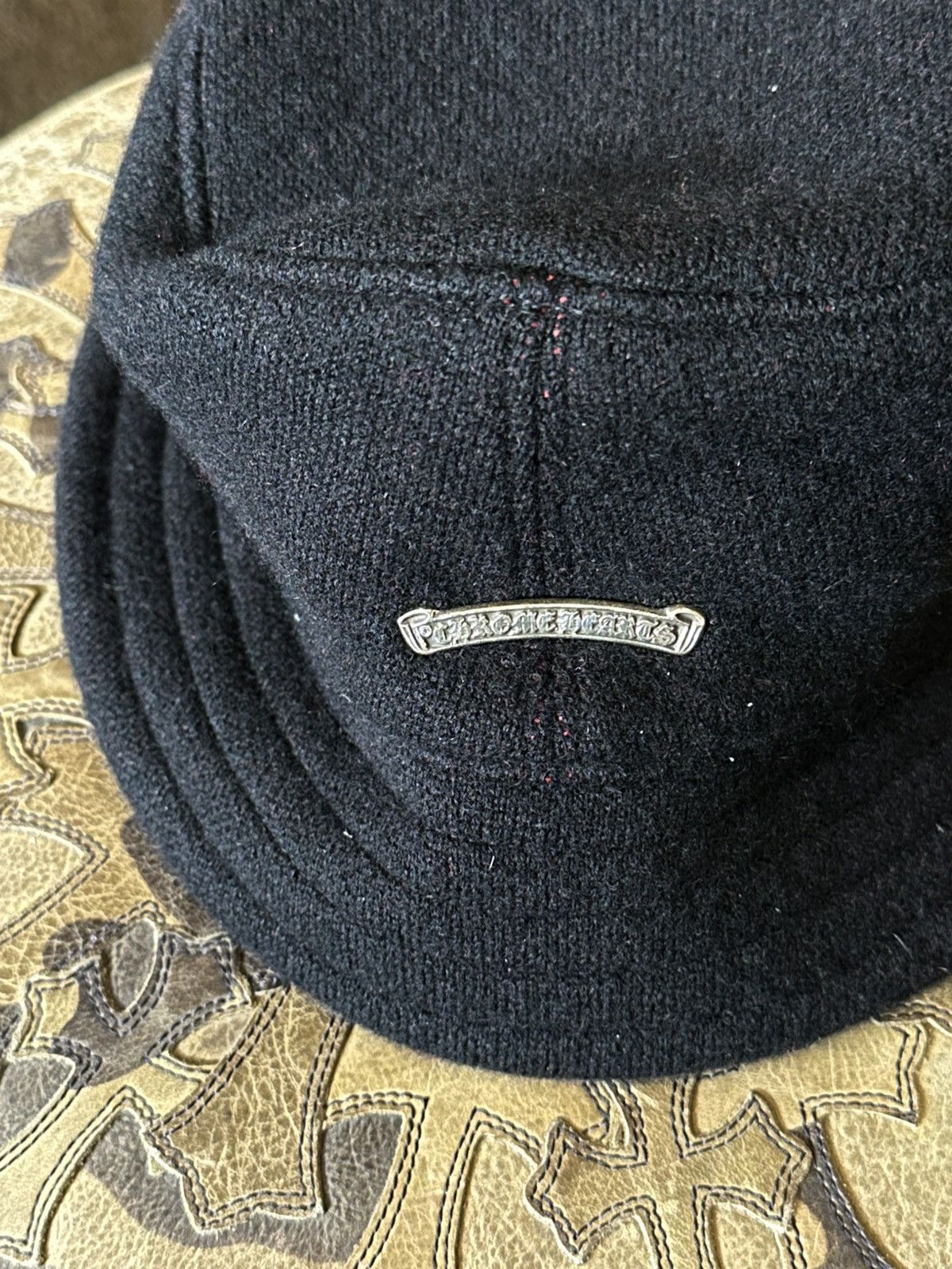 Chrome Hearts CHROME HEARTS CASHMERE CH BUCKET HAT Size ONE SIZE - 4 Thumbnail