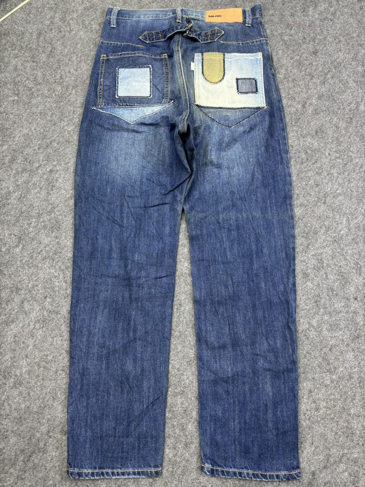 Ne-Net Nenet Issey Miyake Patchwork Soft Denim F770 Size US 29 - 15 Thumbnail