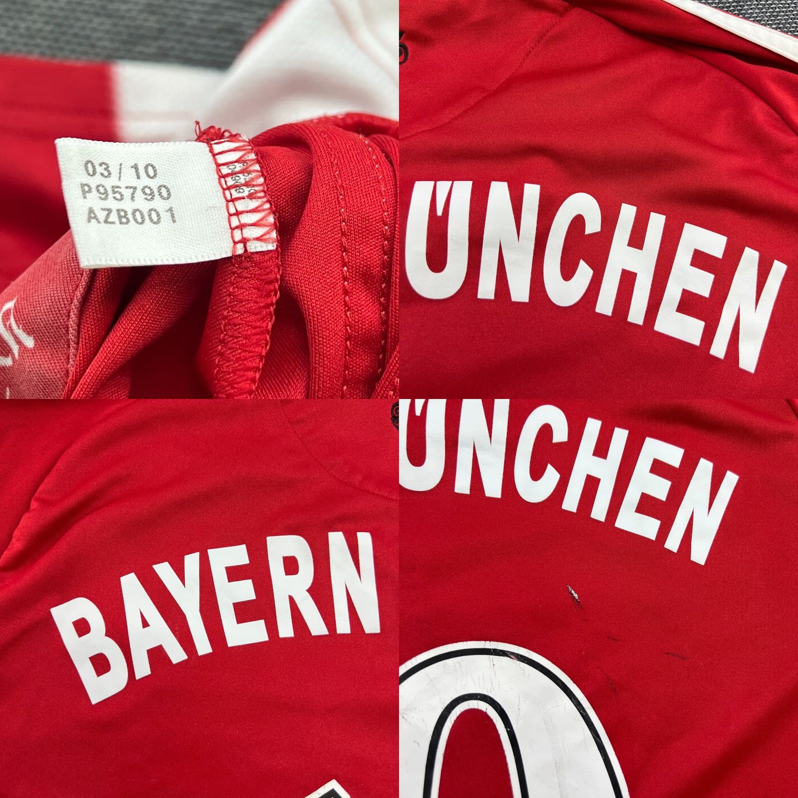 Adidas adidas Bayern Munich 2010 2011 Home #10 Arjen Robben Mens Football Jersey S Size US S / EU 44-46 / 1 - 9 Thumbnail