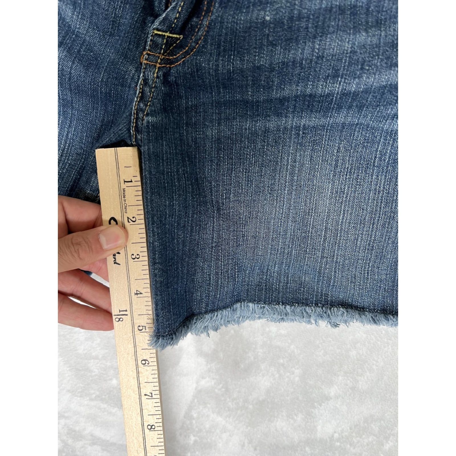 Lucky Brand Lucky Brand Denim Shorts Womens 4 27 Blue Abbey Cut-Off Short Raw Hem Jeans Casual Size 27" / US 4 / IT 40 - 4 Thumbnail