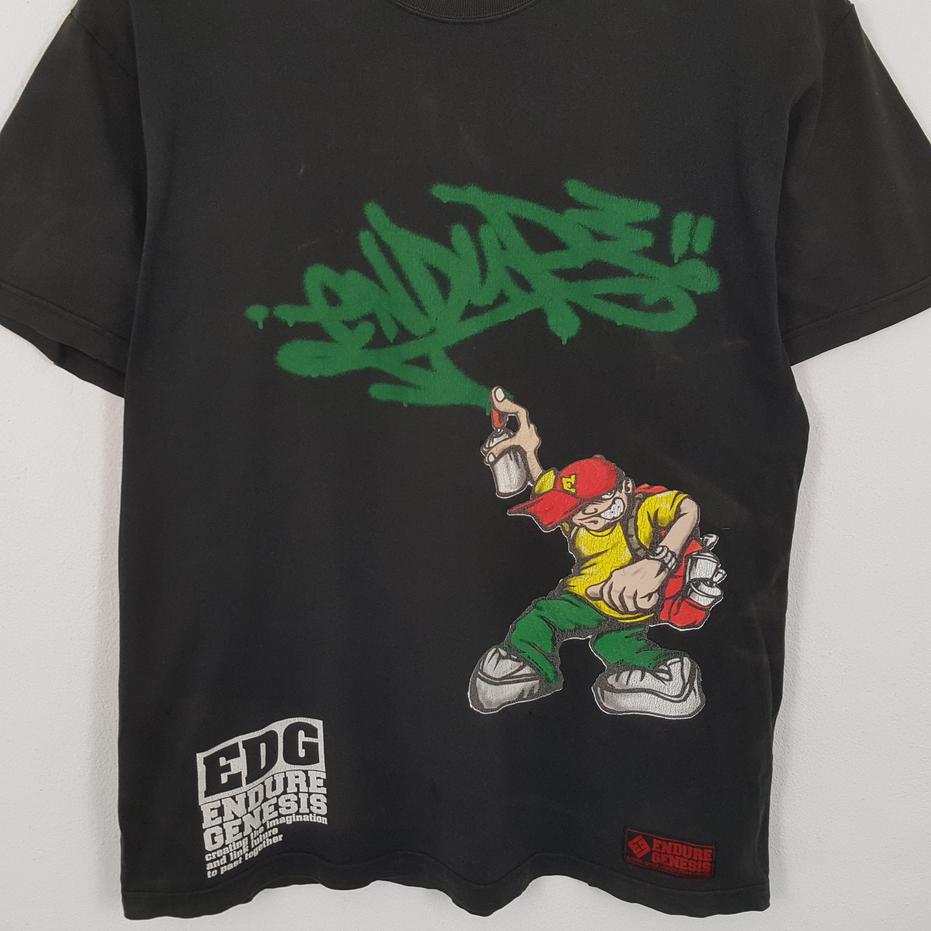 Vintage Vintage ENDURE GENESIS American Gravity Art Style T-Shirts Size US XL / EU 56 / 4 - 2 Thumbnail