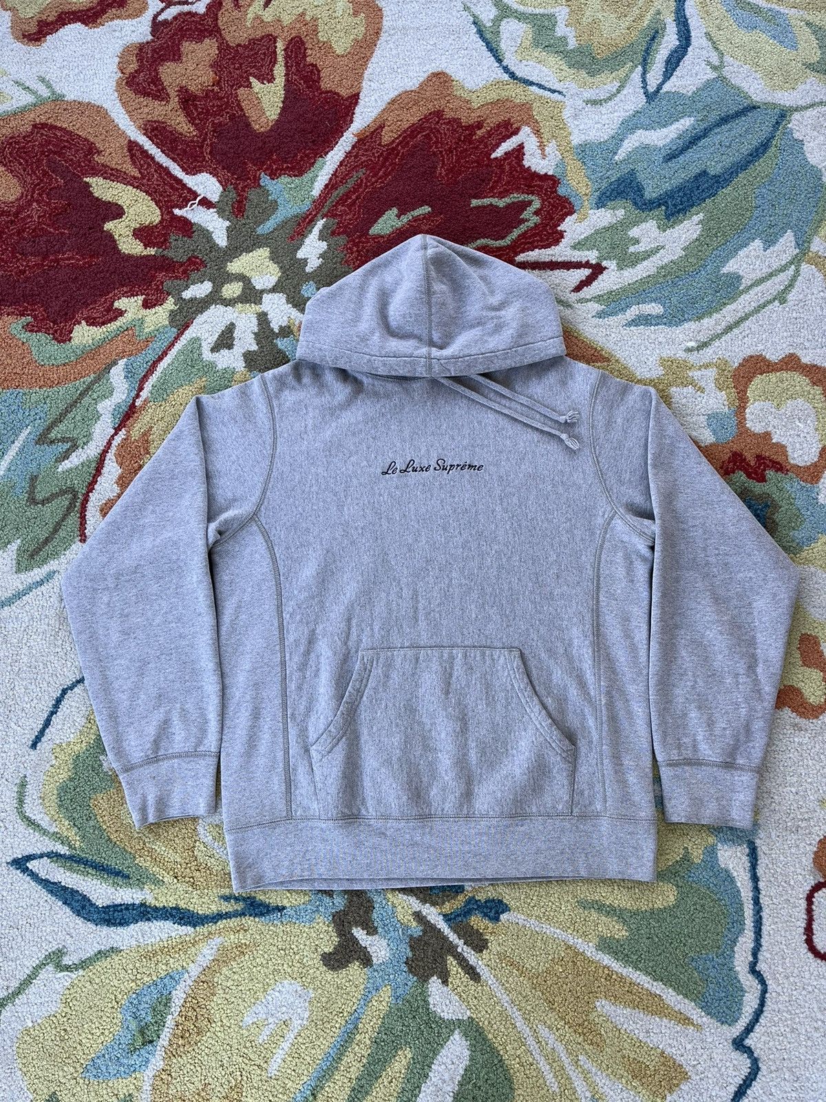 Supreme Supreme Le Luxe Hoodie SS19 Grey | Grailed