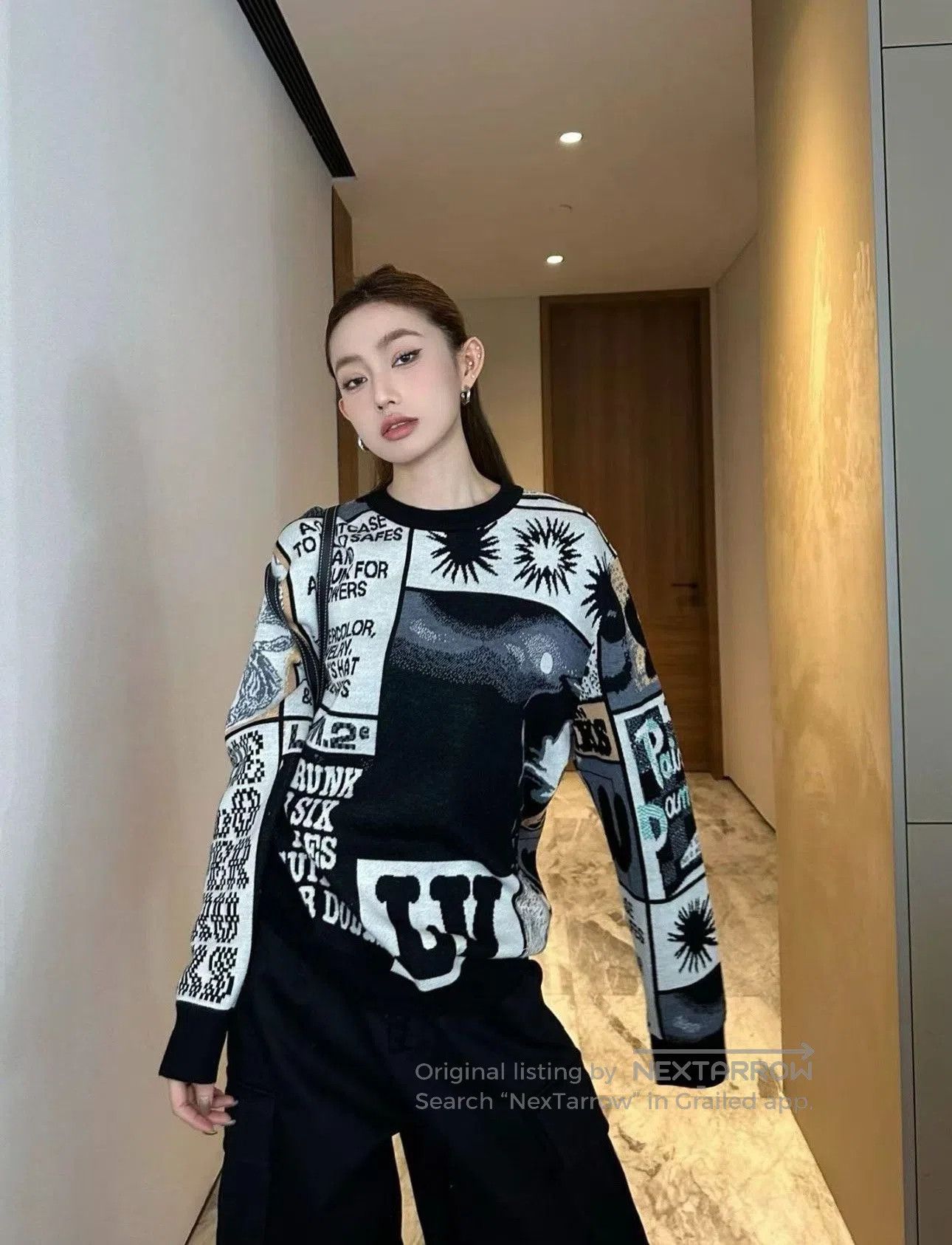 Louis Vuitton Louis Vuitton Graffiti Patchwork Jacquard Sweater. Size US M / EU 48-50 / 2 - 6 Thumbnail