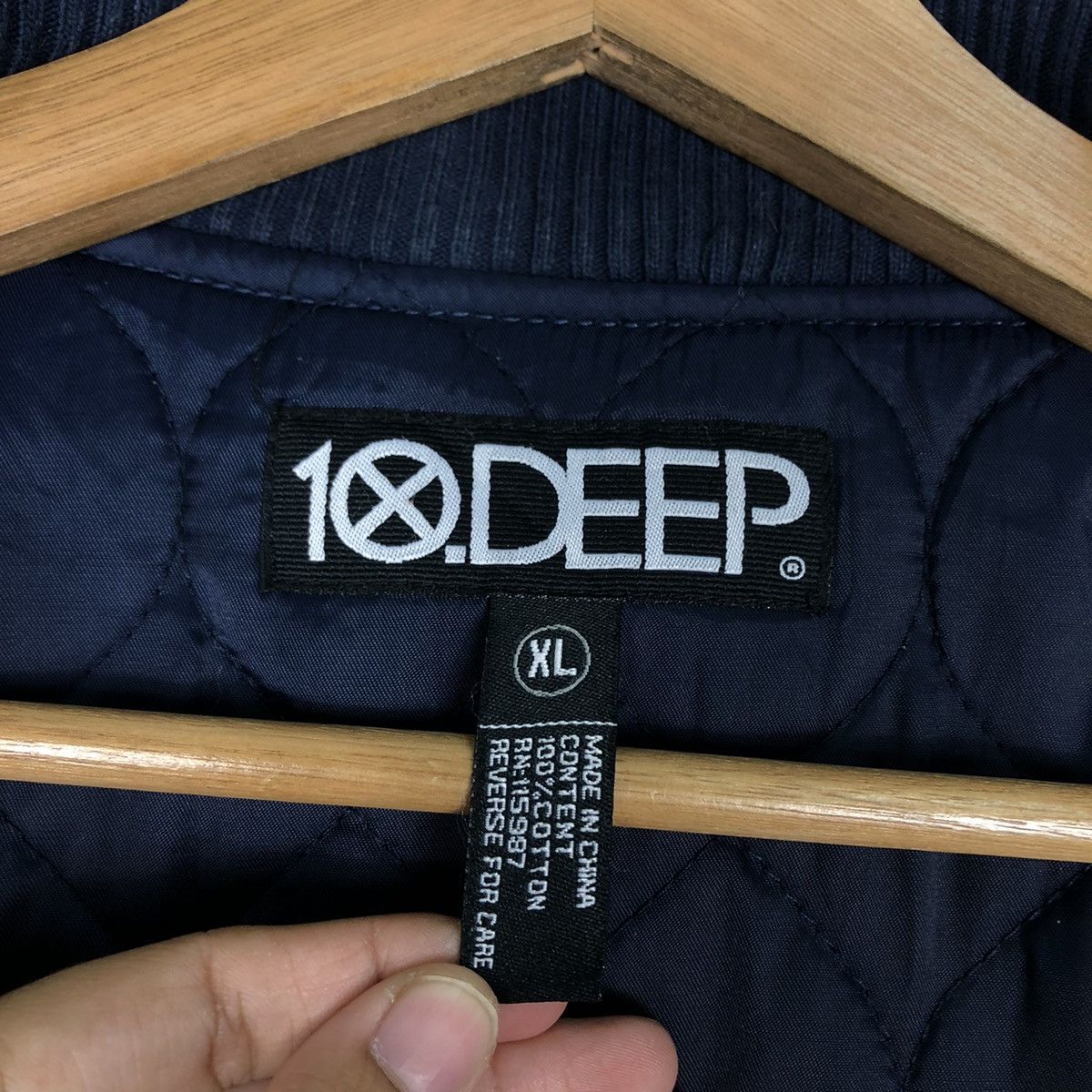 Japanese Brand 🔥Vtg Varsity Jacket 10Deep Japan Big Logo Spell Out Size US XL / EU 56 / 4 - 18 Thumbnail