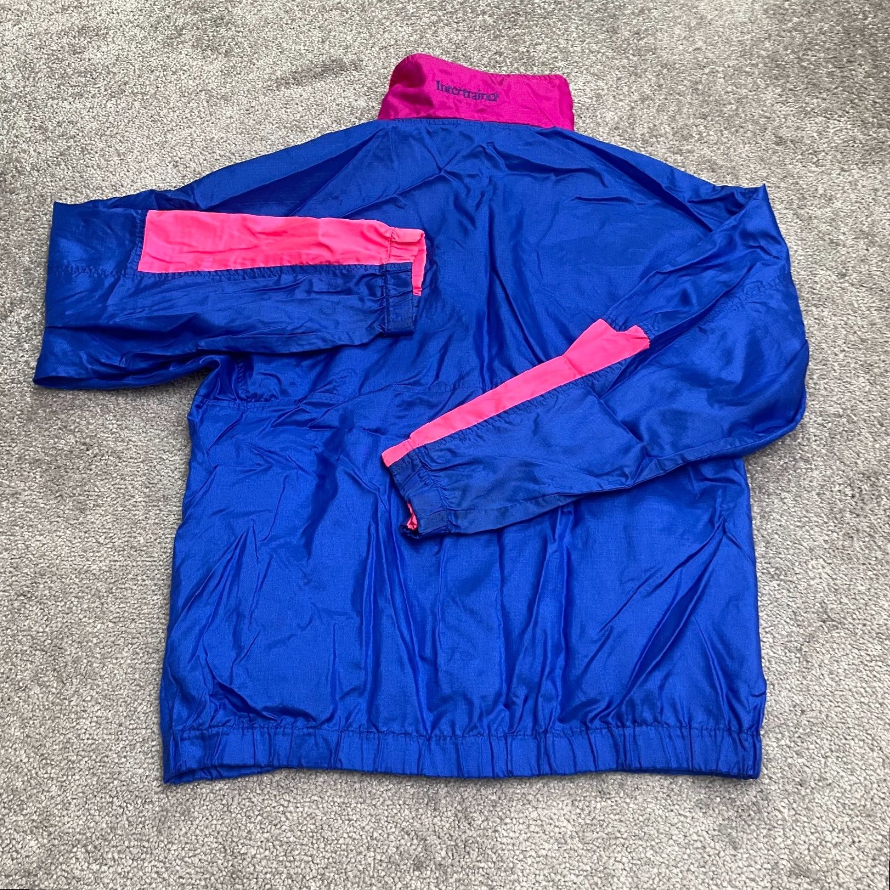 Pinko VINTAGE Columbia Windbreaker Jacket Womens Medium Blue Size M / US 6-8 / IT 42-44 - 2 Thumbnail