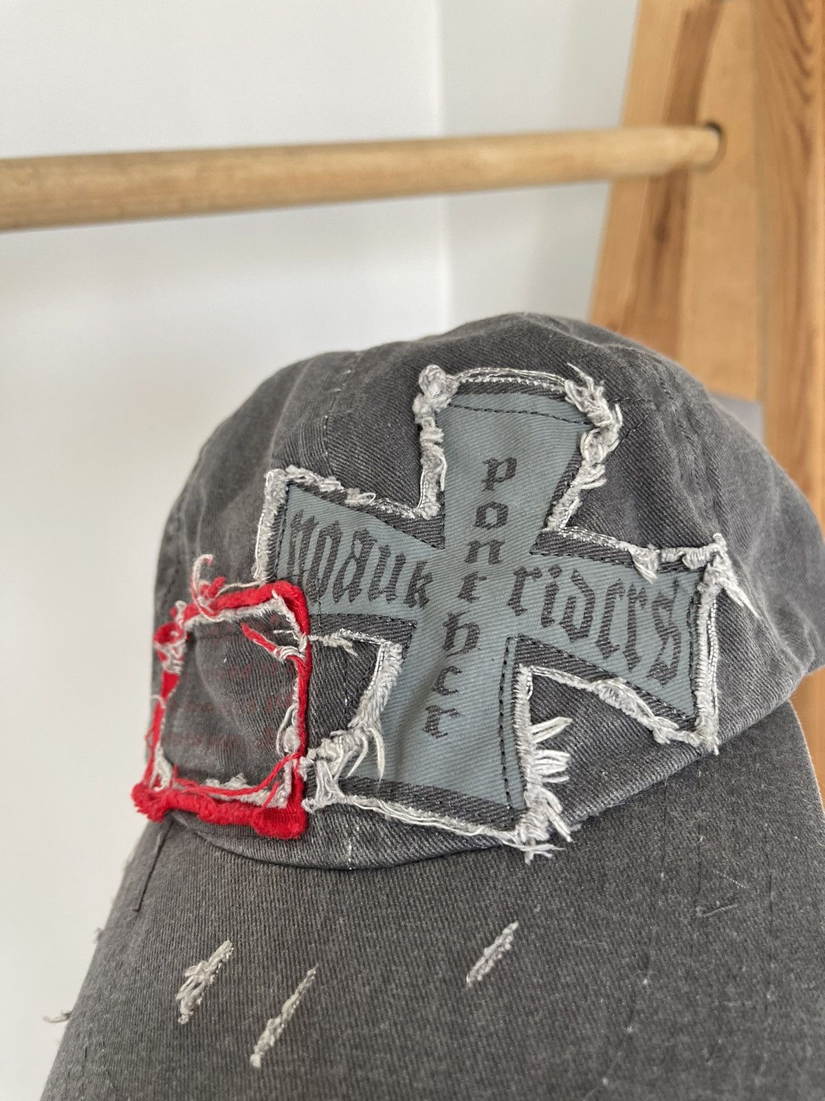 Hysteric Glamour 90s Archive Y2k Diesel Style Distressed Cross Punk Emo Cap Size ONE SIZE - 4 Thumbnail