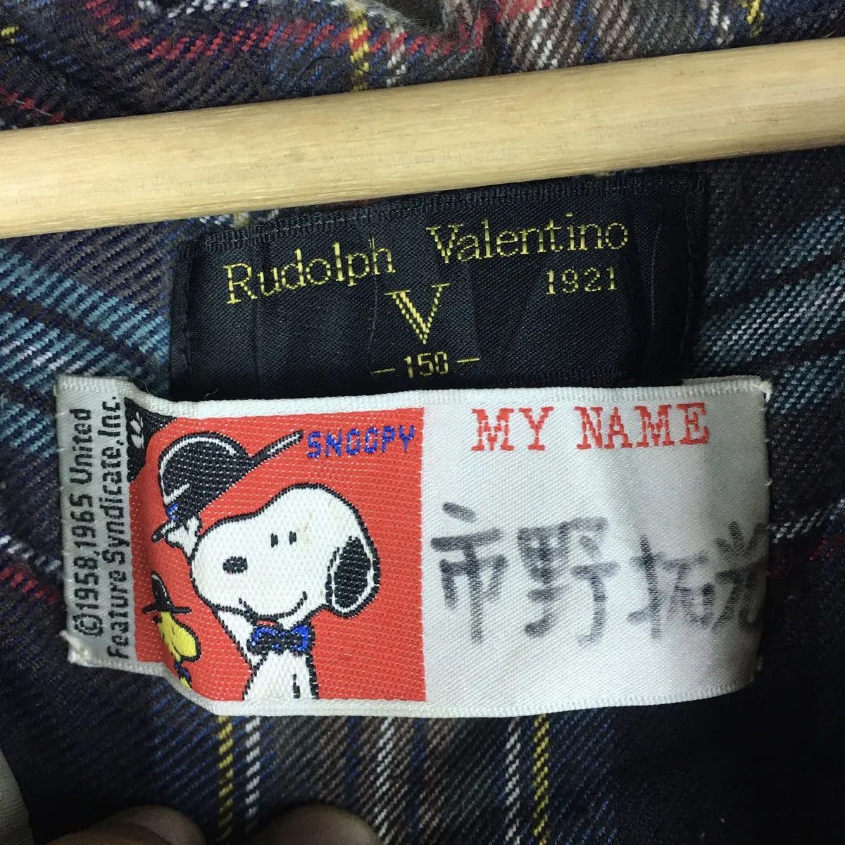 Peanuts × Vintage Vtg RUDOLPH VALENTINO x SNOOPY Cartoon Comic Strip Jacket Size M / US 6-8 / IT 42-44 - 3 Thumbnail