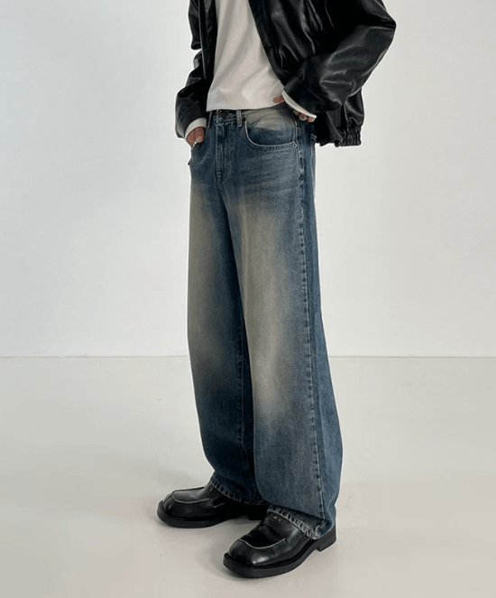 Japanese Brand × Jean Japanese loose trend straight high street versatile jeans Size US 32 / EU 48 - 3 Thumbnail