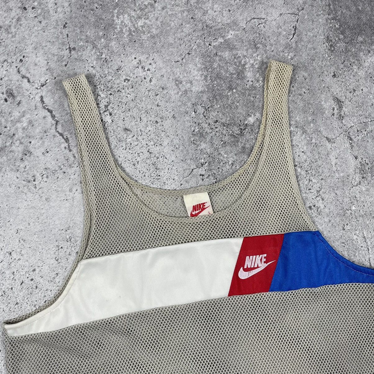 Nike × Vintage Vintage 80s Nike Mesh Tank Top Tee Size US L / EU 52-54 / 3 - 4 Thumbnail