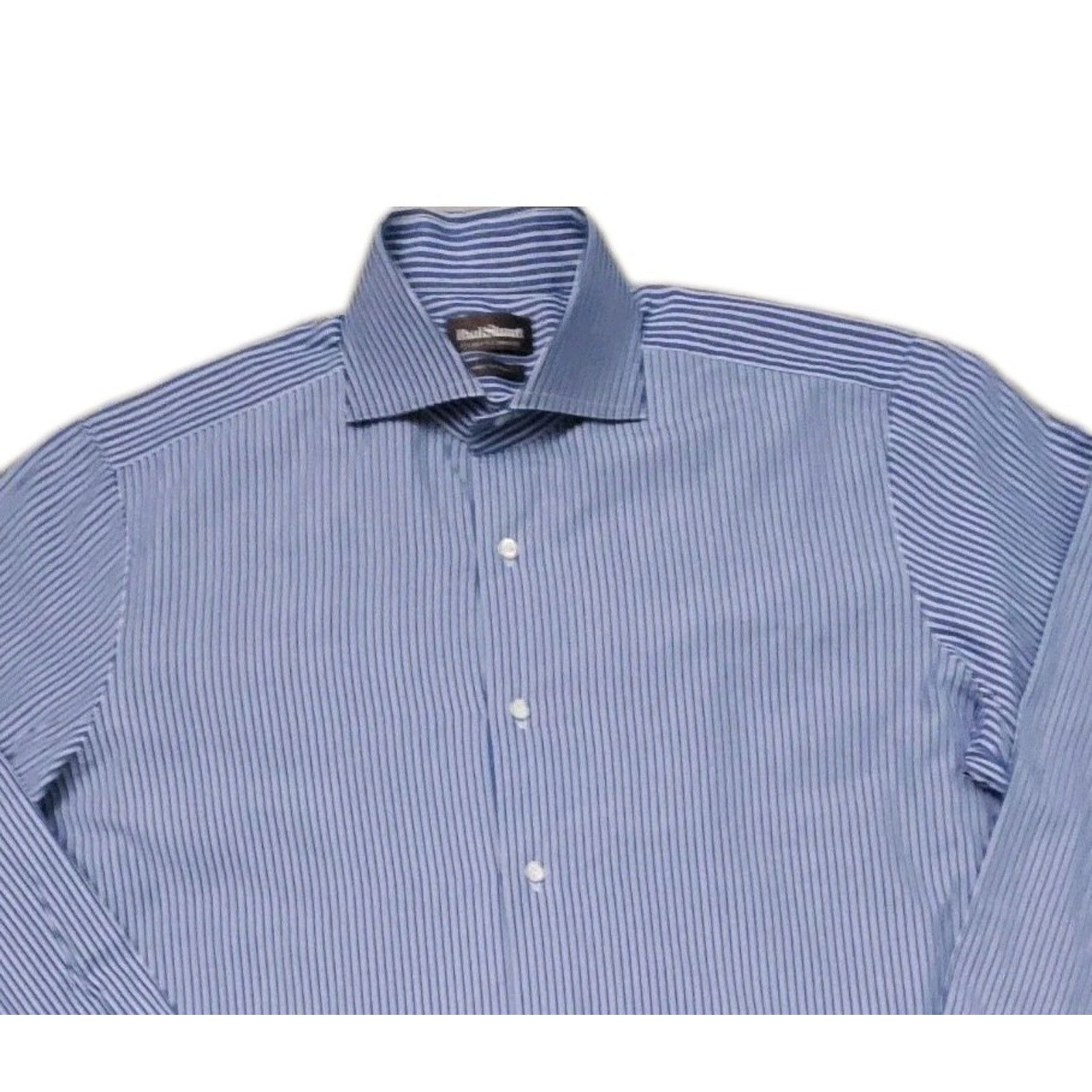 Paul Stuart PAUL STUART Italy Stuart's choice Striped Button Shirt 16 Size US L / EU 52-54 / 3 - 4 Thumbnail
