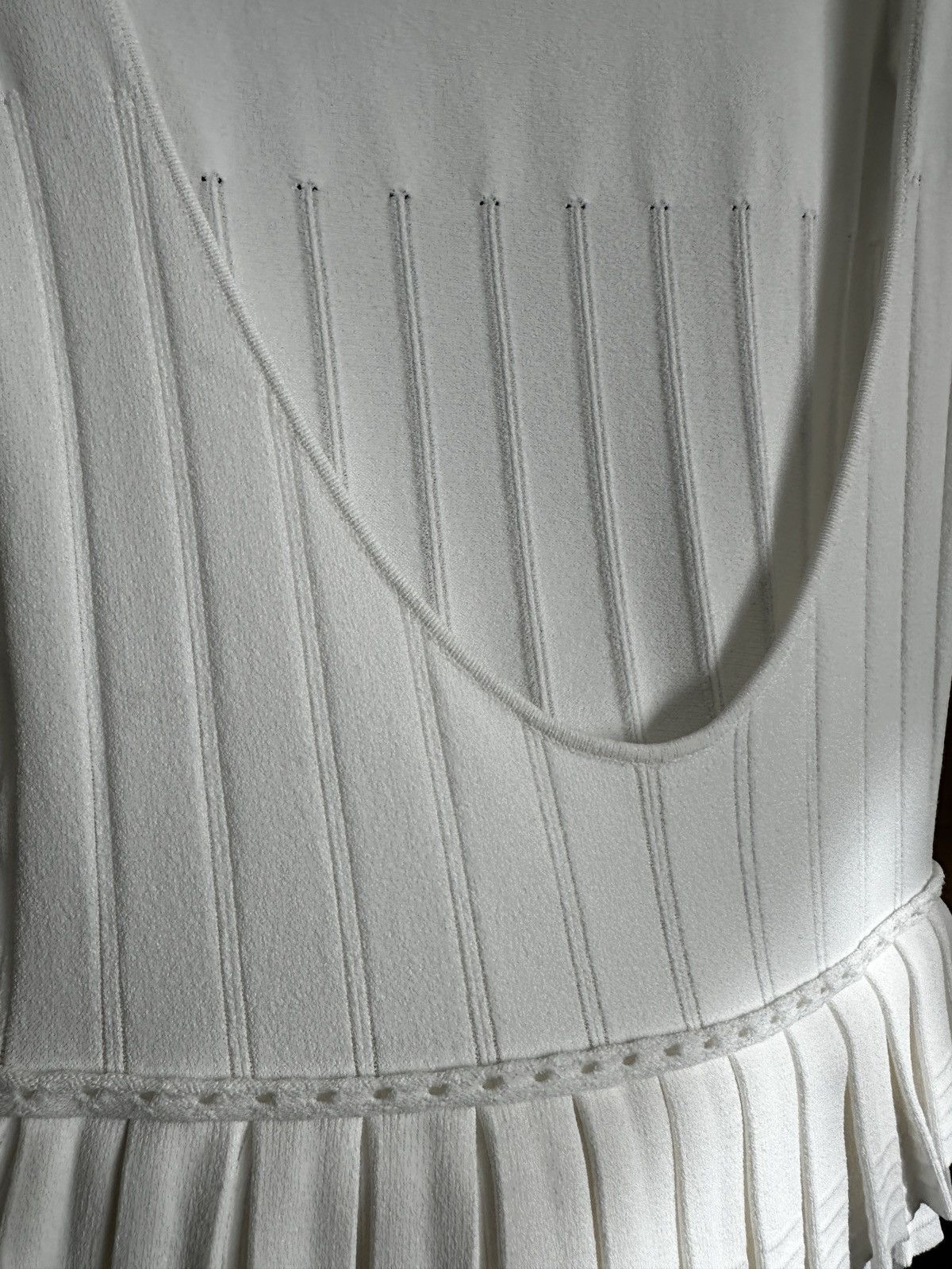 Dsquared2 Dsquared2 White Knit Open Back Dress – Made in Italy Size S / US 4 / IT 40 - 5 Thumbnail
