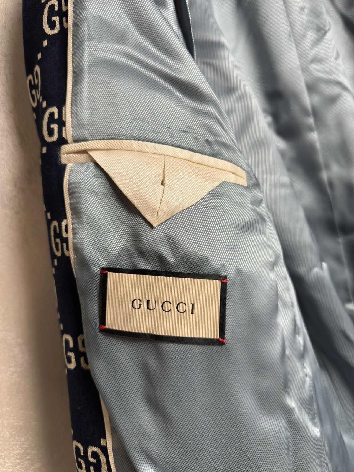 Gucci Gucci GG Monogram Black Blazer Jacket Size 48R - 15 Thumbnail