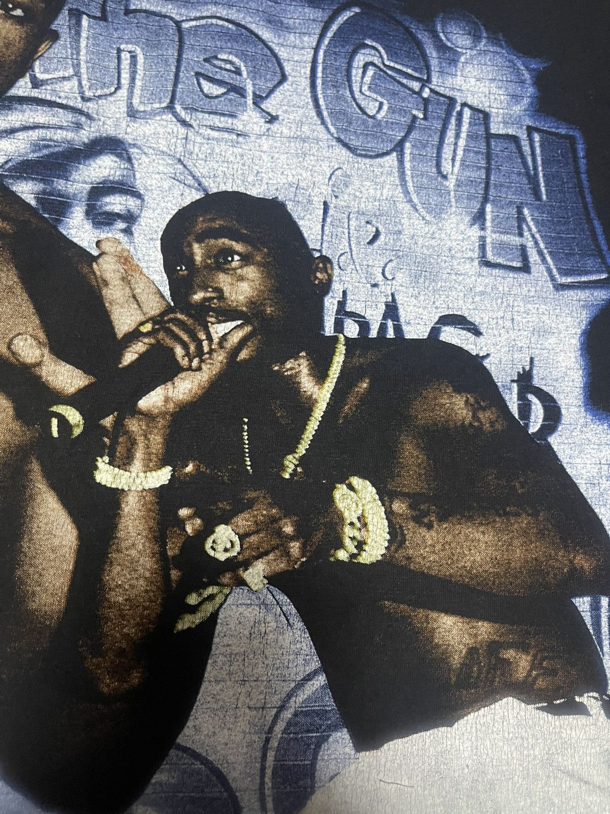Rap Tees Vintage 2PAC Rap Tee Faded Black Tshirt size L Size US L / EU 52-54 / 3 - 8 Thumbnail
