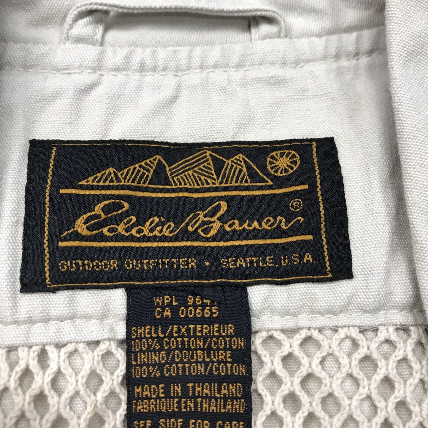 Eddie Bauer VINTAGE Eddie Bauer Vest Mens Large Beige Cotton Safari Hunting 90s Clothing Accessories Pockets Bomber Jacket Casual Travel Size US L / EU 52-54 / 3 - 5 Thumbnail