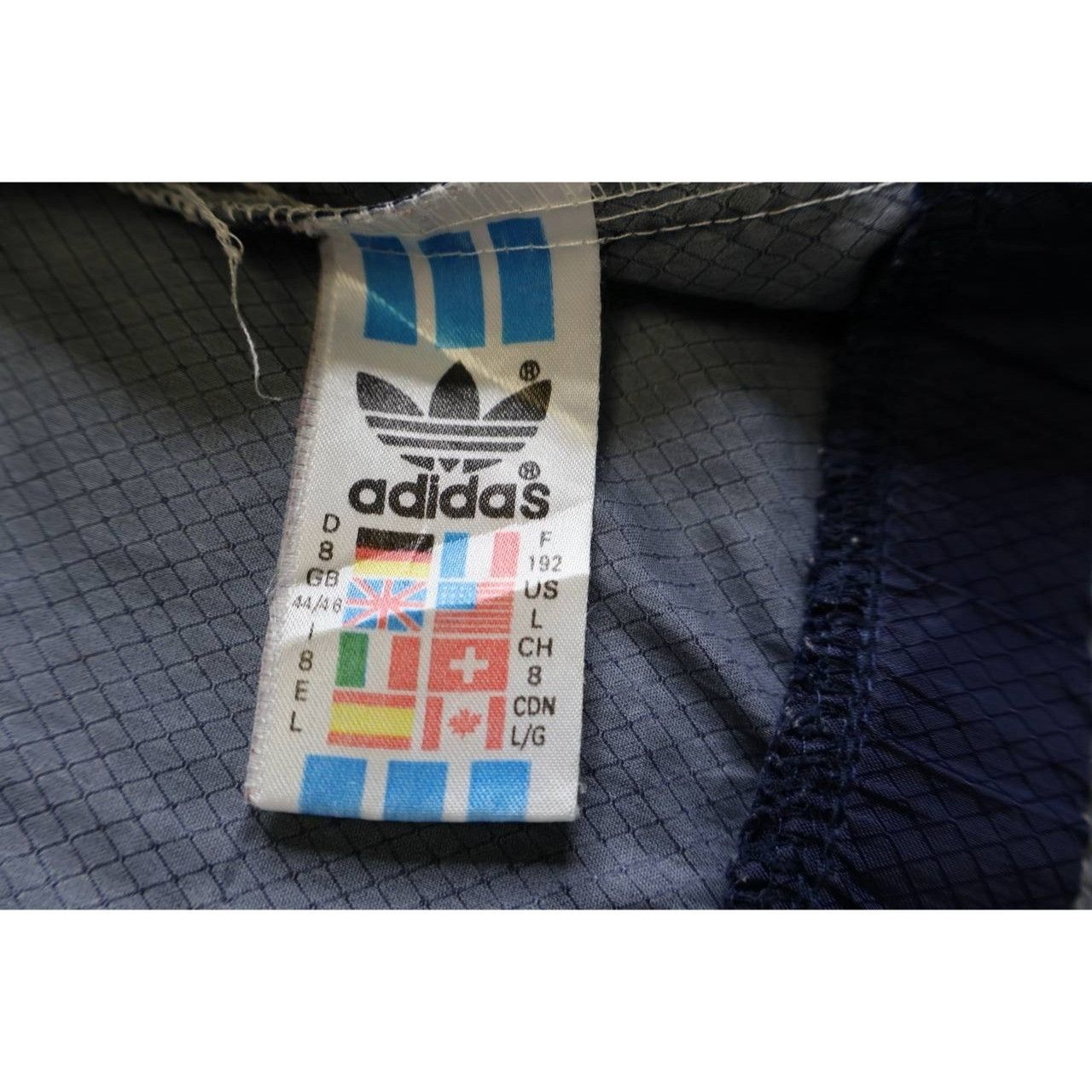 Adidas Vintage 80s ADIDAS D8 F192 Windbreaker Blue Jacket Men's Size US L / EU 52-54 / 3 - 3 Thumbnail