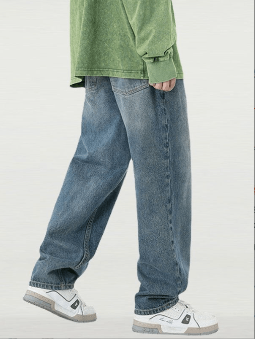Japanese Brand × Jean Men's loose versatile trendy straight jeans Size US 34 / EU 50 - 3 Thumbnail