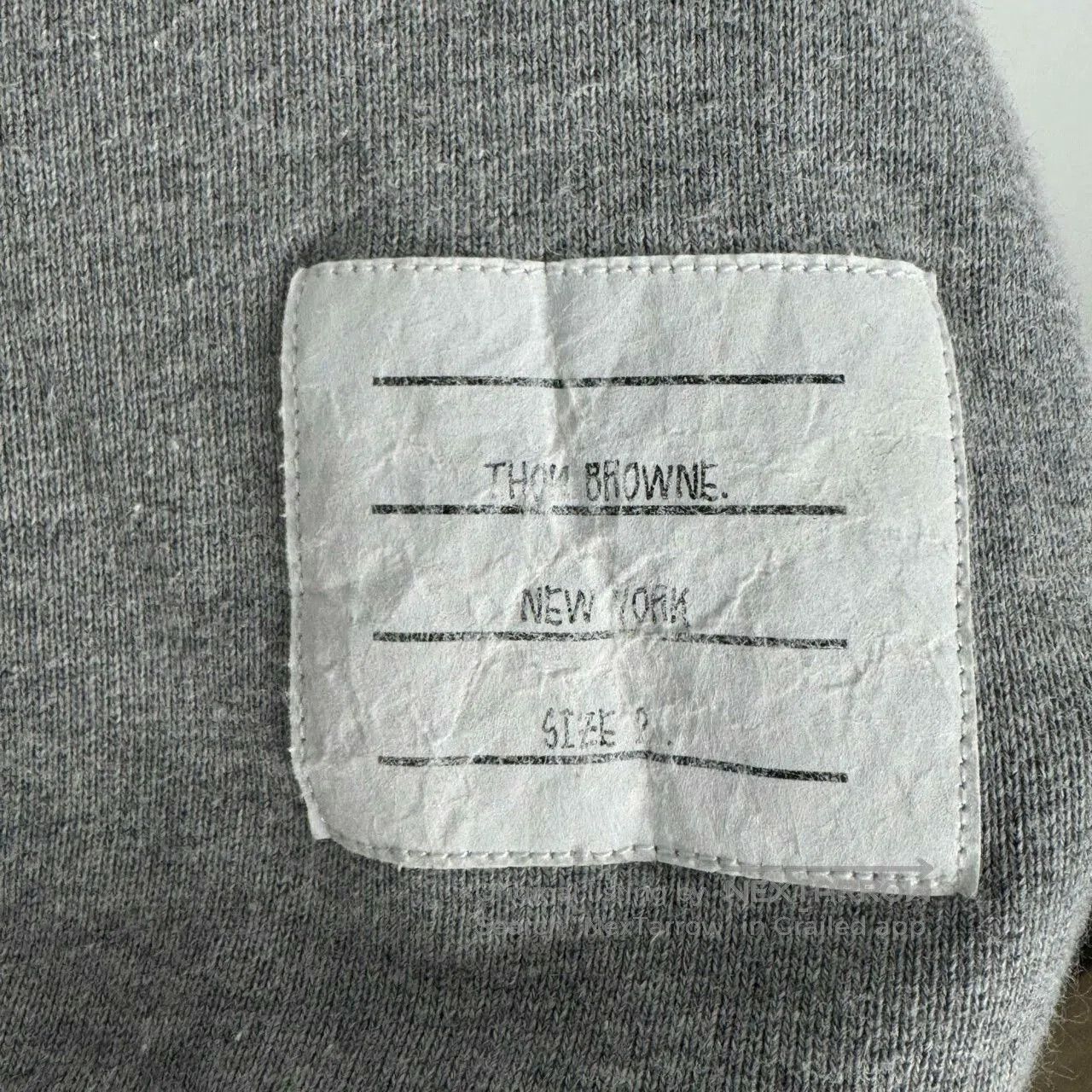 Thom Browne Thom Browne Gray Logo Hoodie Sweatshirt. Size US M / EU 48-50 / 2 - 5 Thumbnail