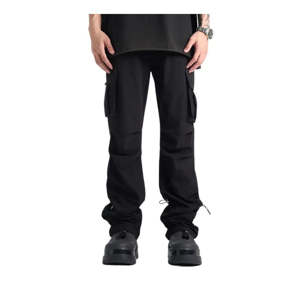 Japanese Brand × Jean Black Stacked Cargo Pants Size US 32 / EU 48 - 1 Thumbnail