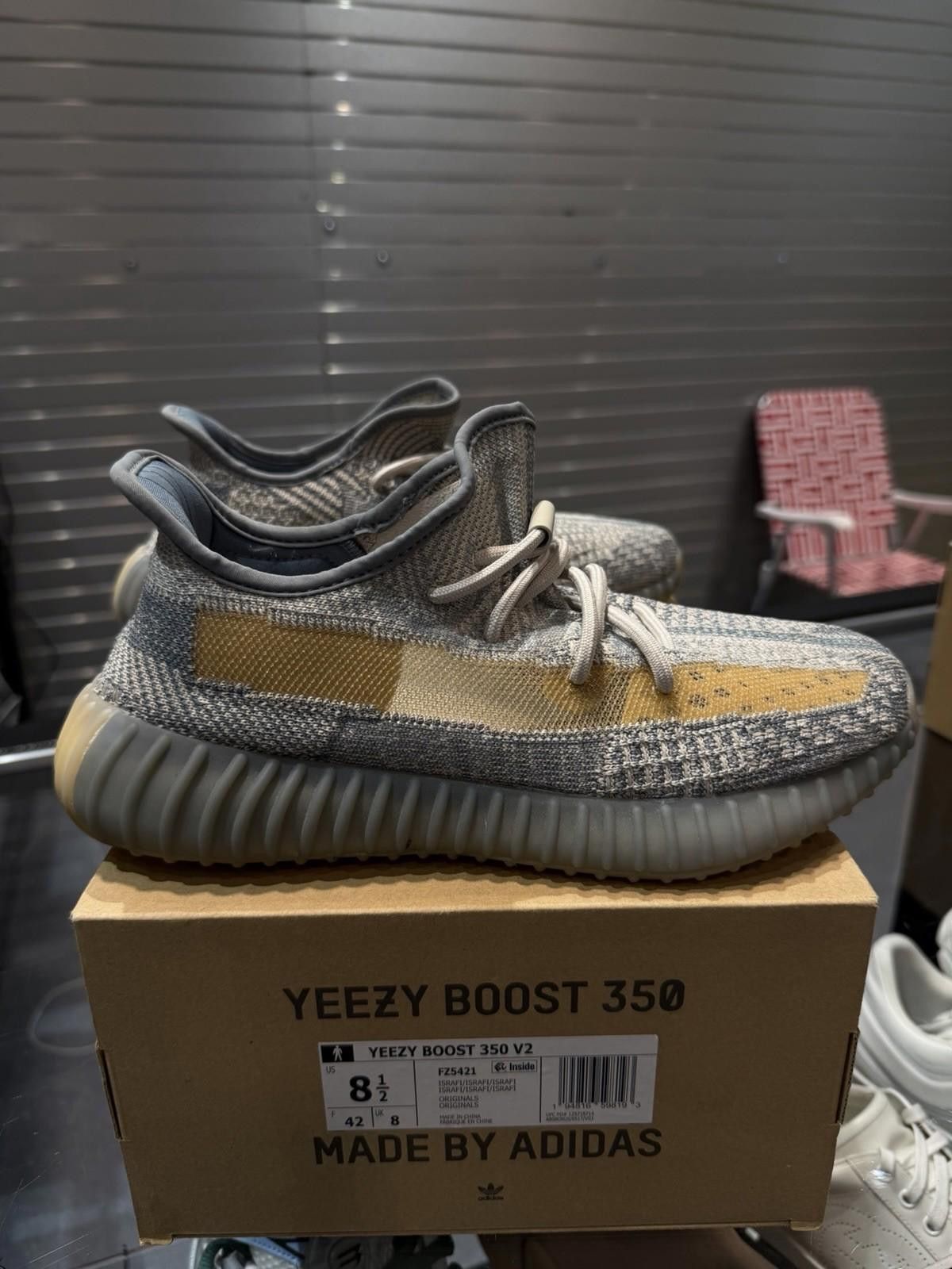 Adidas Size 8.5 - adidas Yeezy Boost 350 V2 Low Israfil (FZ5421) Size US 8.5 / EU 41-42 - 12 Thumbnail