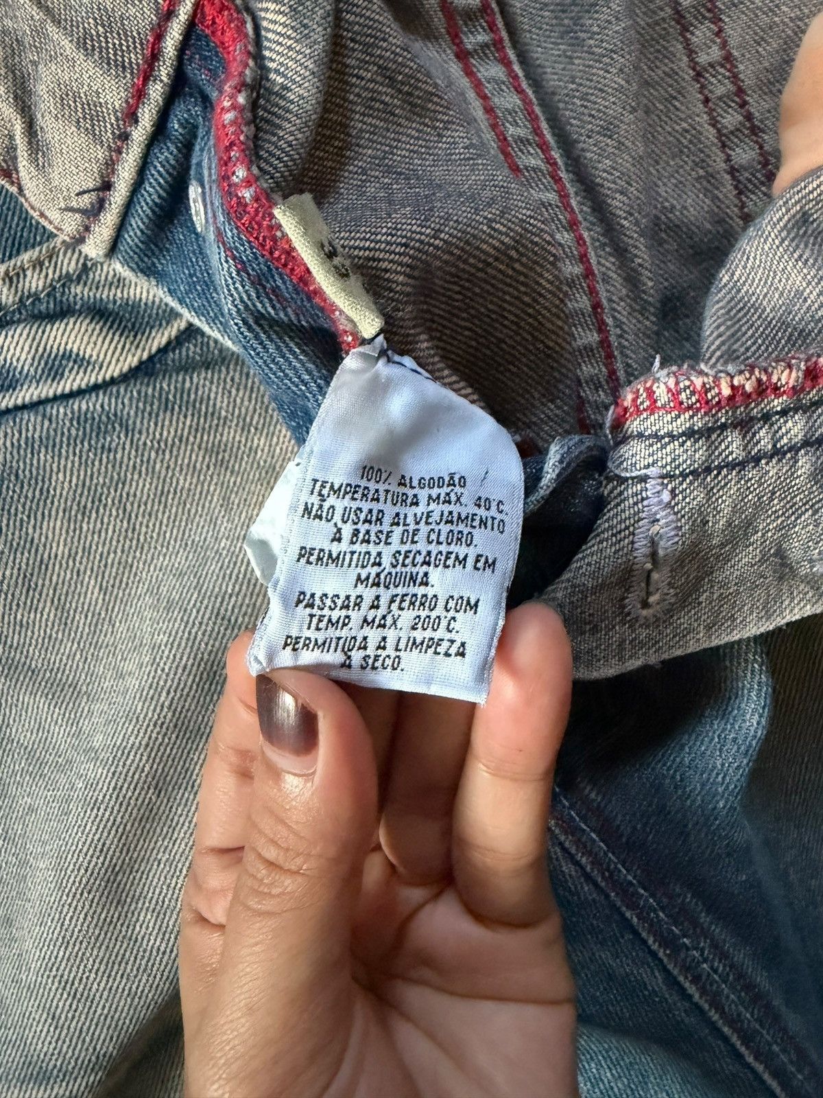 Marithe + Francois Girbaud Vintage Japanese Brand Mud Wash Distress Baggy Jeans Size US 33 - 5 Thumbnail