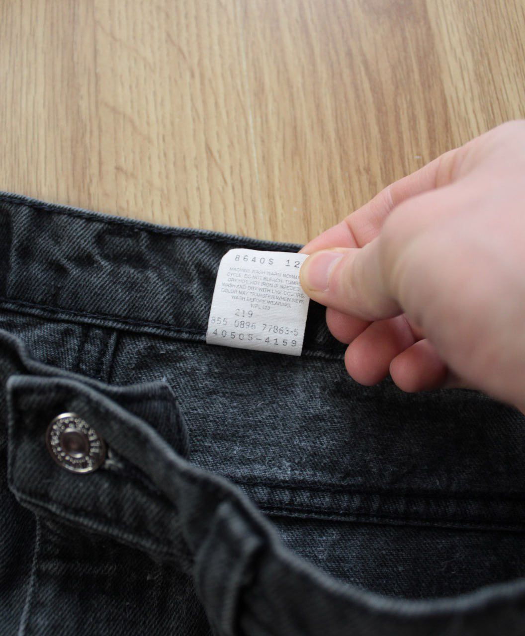 Levi's × Levi's Vintage Clothing × Vintage 🔥 90s LEVIS 505 Black 34x30 Denim Pants Jeans Regular Fit Size US 34 / EU 50 - 9 Thumbnail
