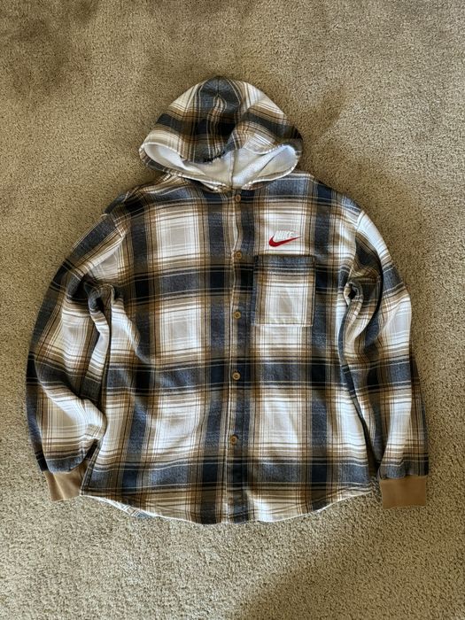 Nike supreme 2024 plaid hooded