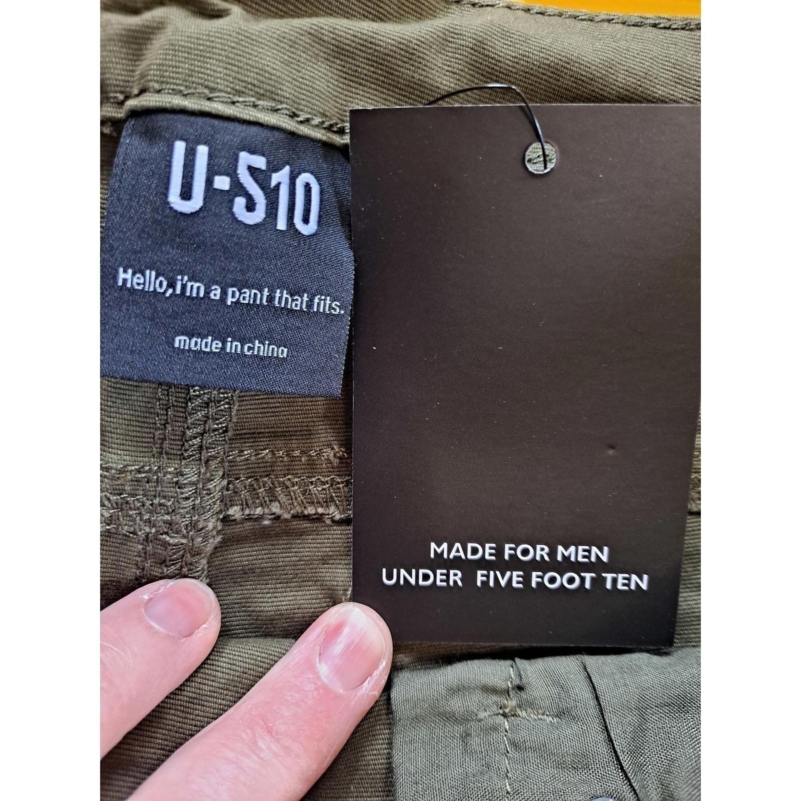Other Under 510 Olive Green Casual Canvas Pants 34x25 Size US 34 / EU 50 - 4 Thumbnail