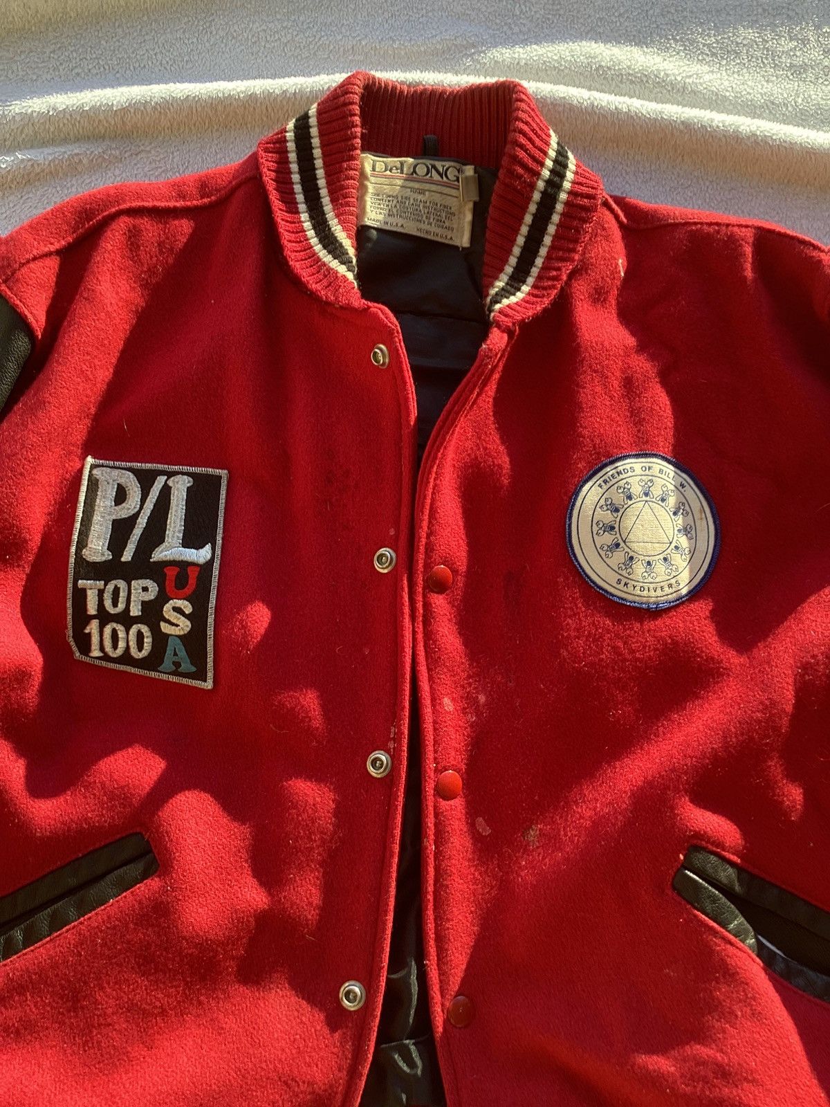 Delong × Vintage Vtg United States airborne Air Force button up wool jacket Size US L / EU 52-54 / 3 - 4 Thumbnail
