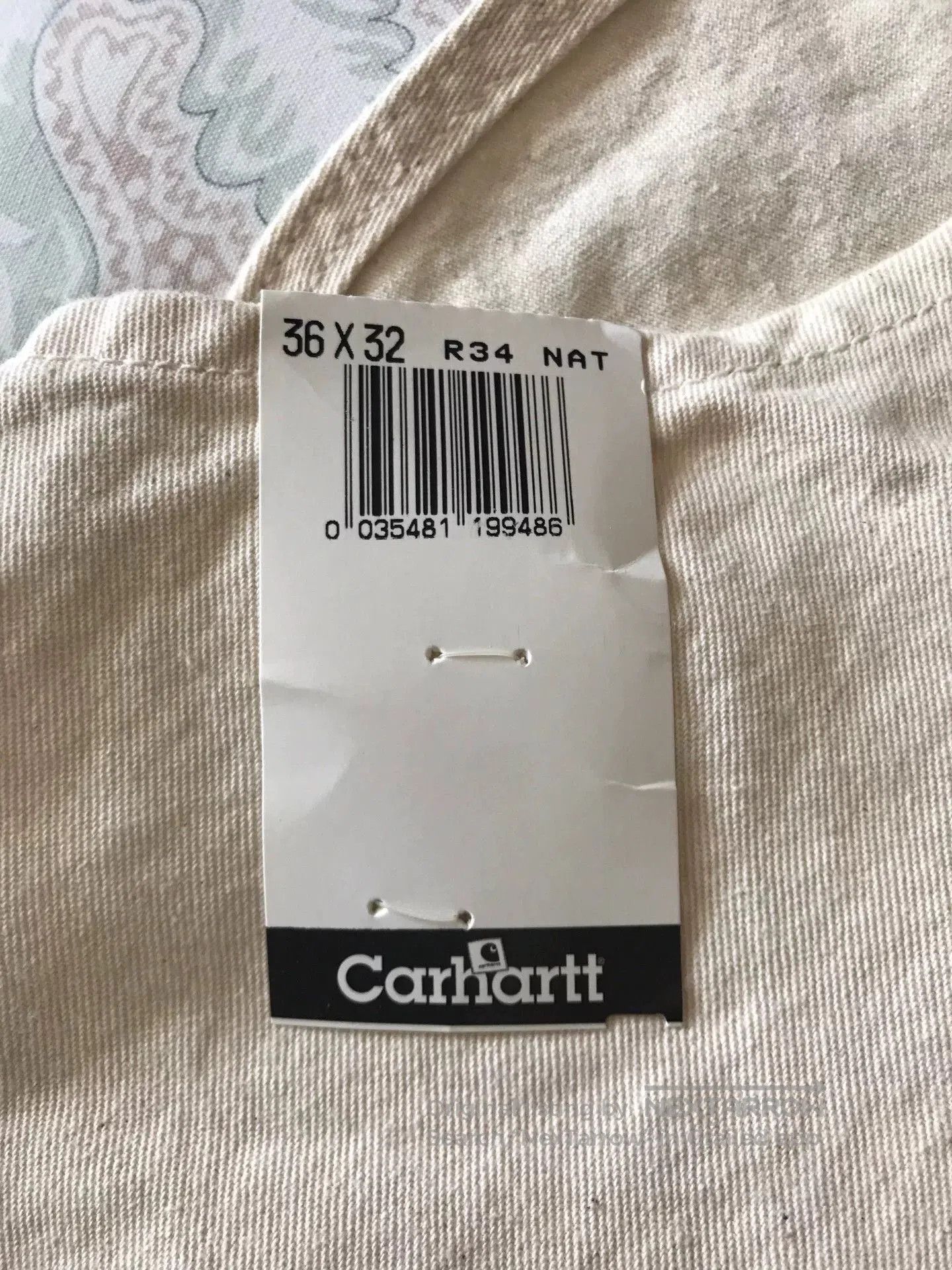 Carhartt Carhartt R34 NAT Overalls W36L32. Size US 36 / EU 52 - 8 Thumbnail