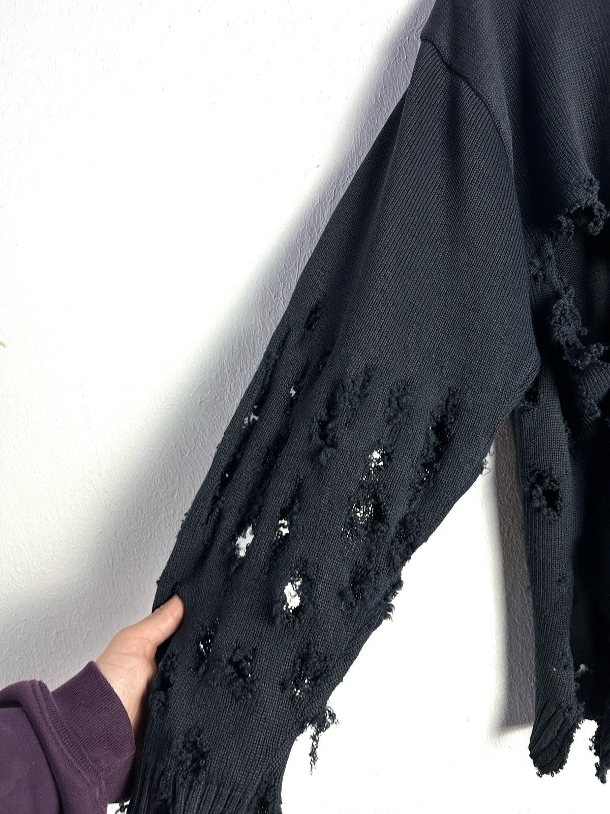 Diesel × Vintage Vintage Diesel big logo knit sweater distressed boxy fit Size US M / EU 48-50 / 2 - 4 Thumbnail